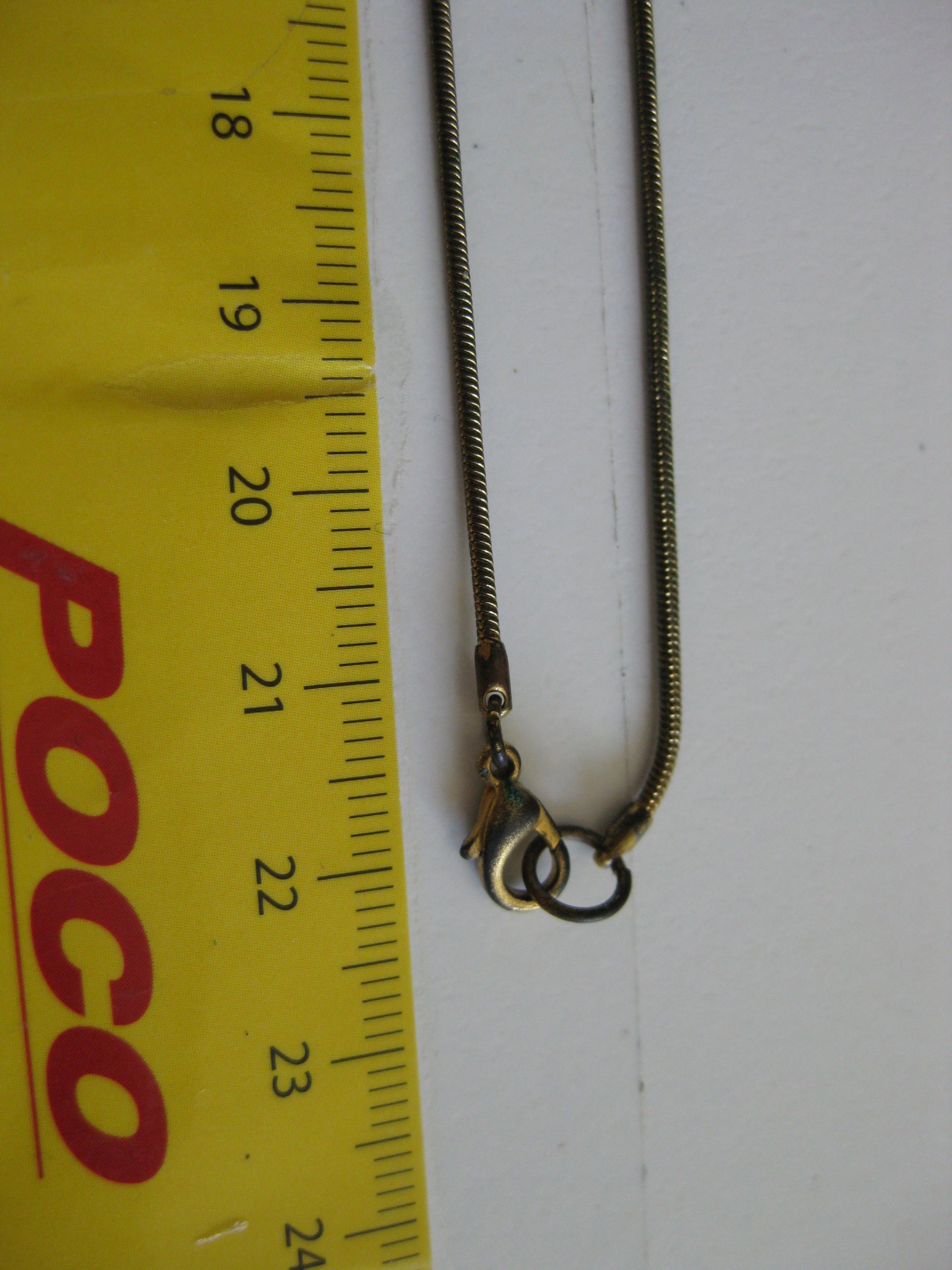 Vintage Silver Necklace with 3 Crystal Detail Unisex Jewel-Ja-3 image 7