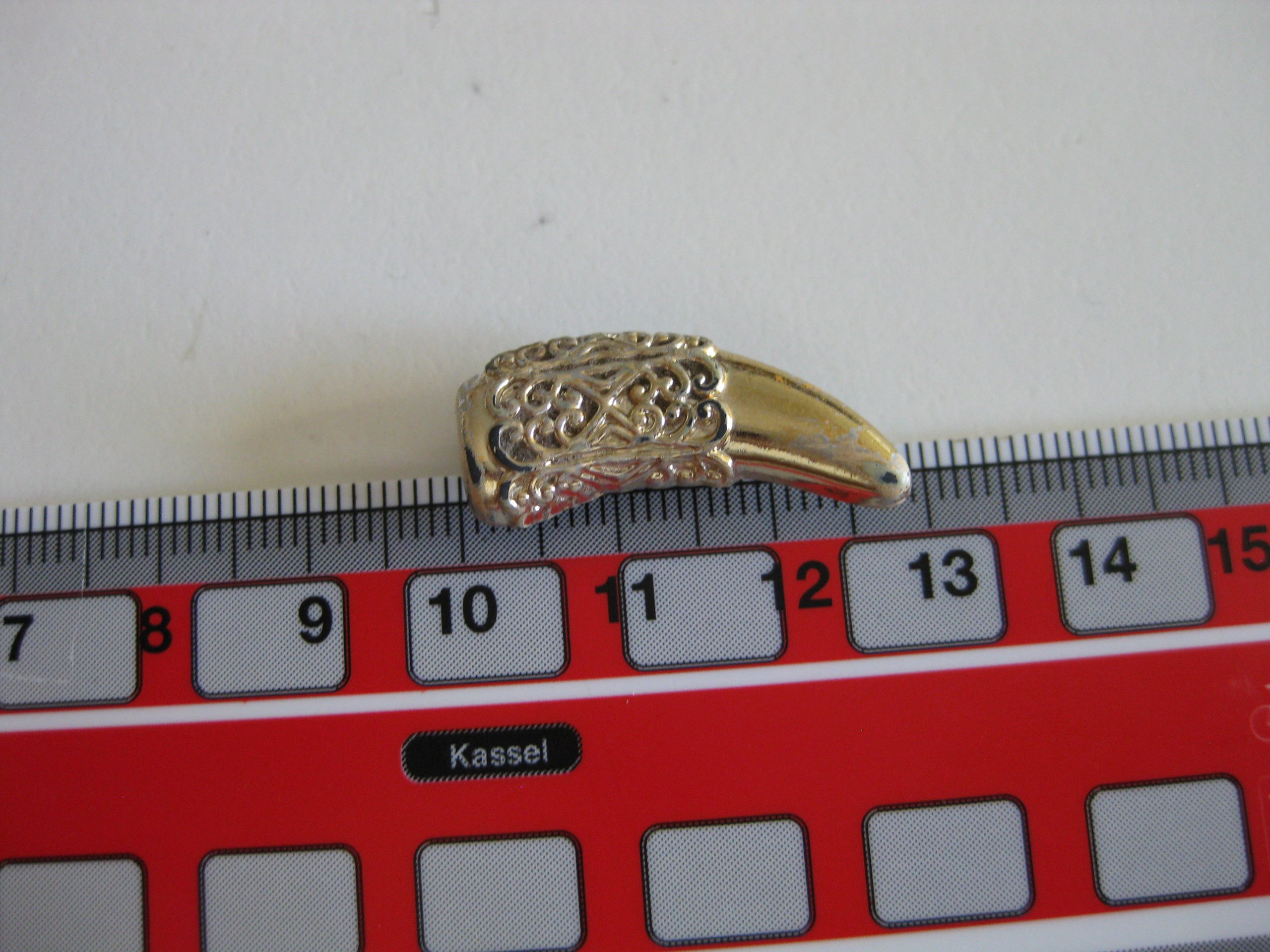 Silver & Gold Tone Ornate Claw Pin Brooch 4.5 cm Jewel-Ja-3 image 4
