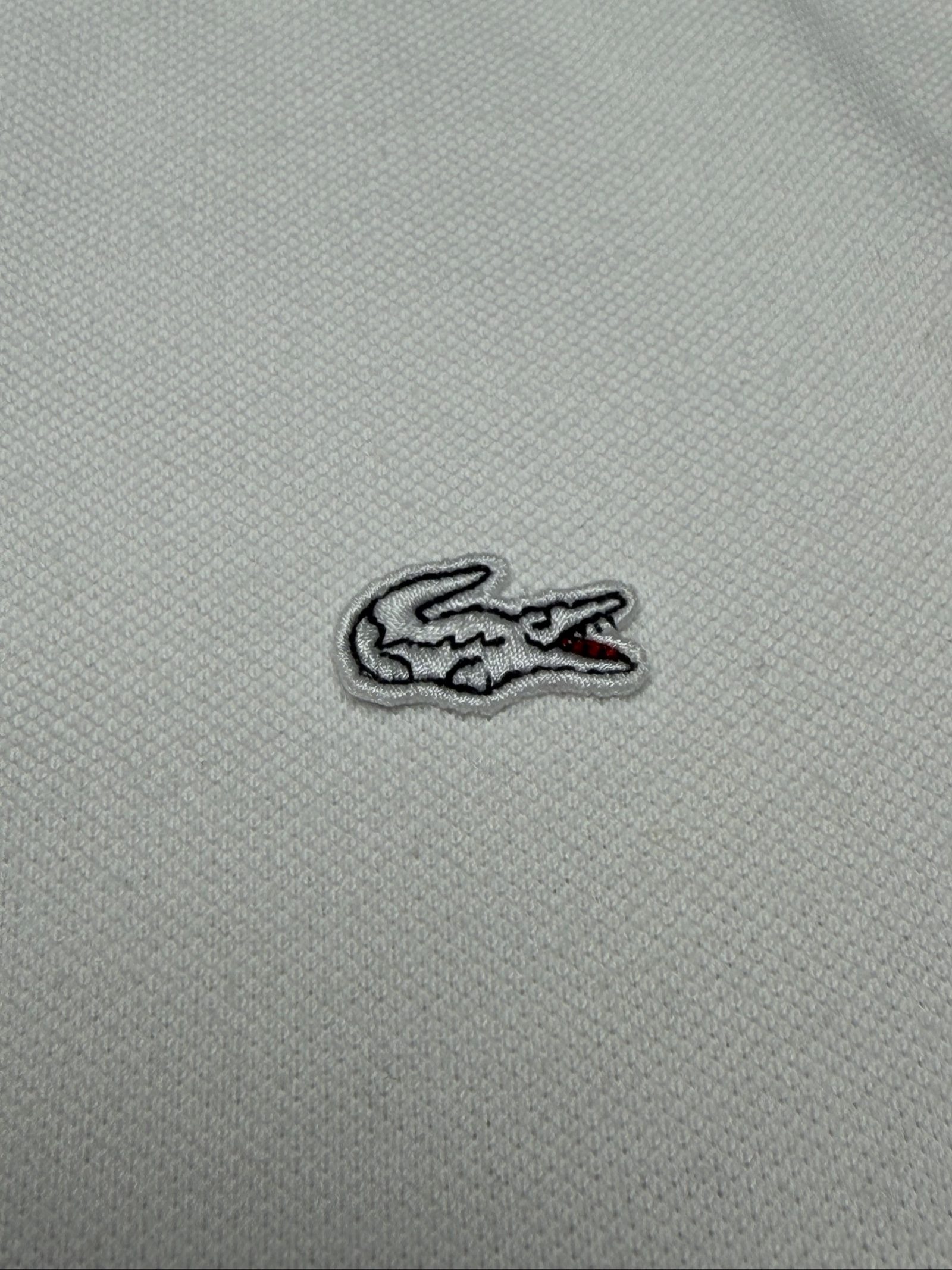 Lacoste Women White Sleeveless Polo Shirt Size 36 Cotton (1703) image 4