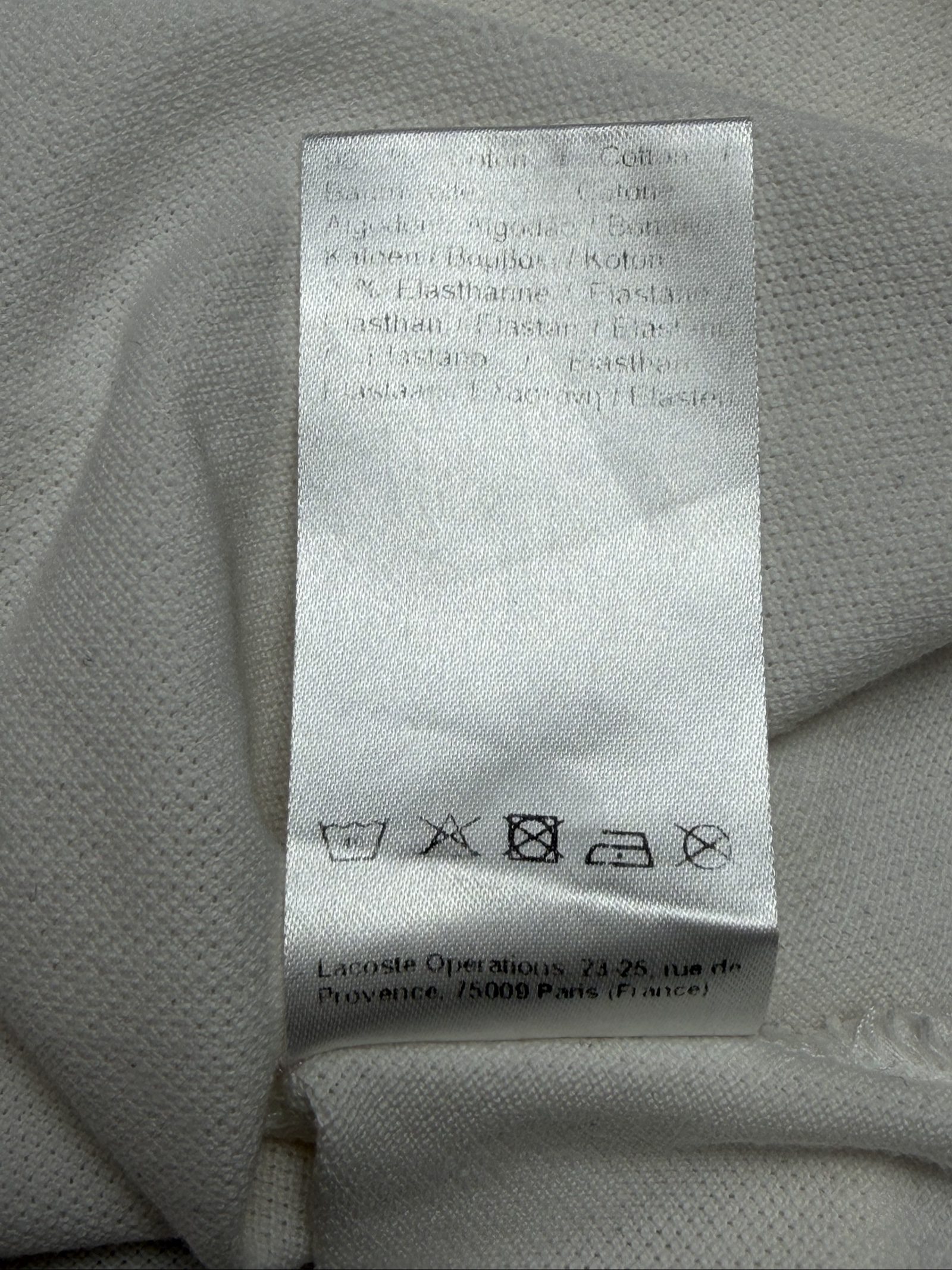 Lacoste Women White Sleeveless Polo Shirt Size 36 Cotton (1703) image 7