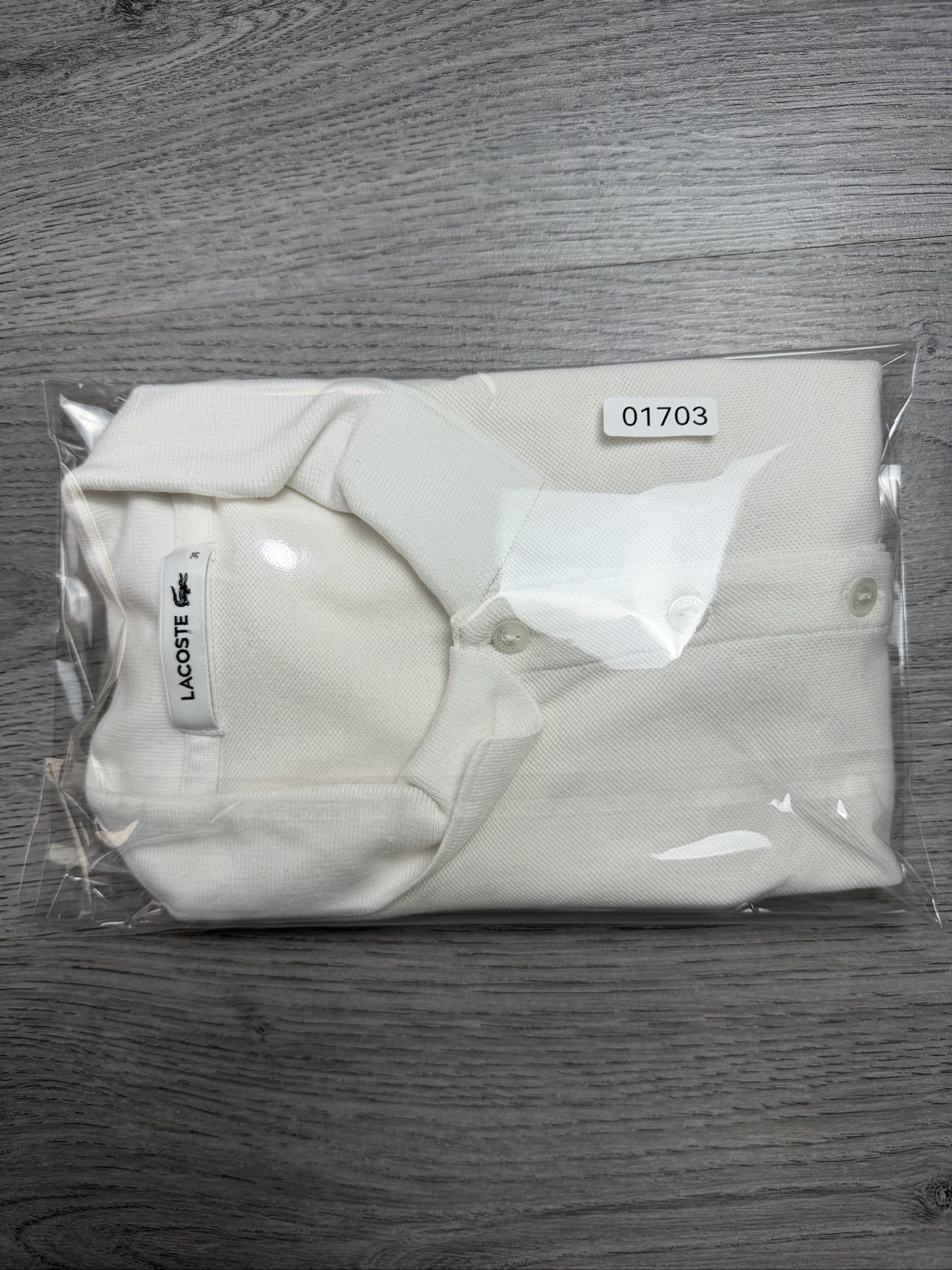 Lacoste Women White Sleeveless Polo Shirt Size 36 Cotton (1703) image 9