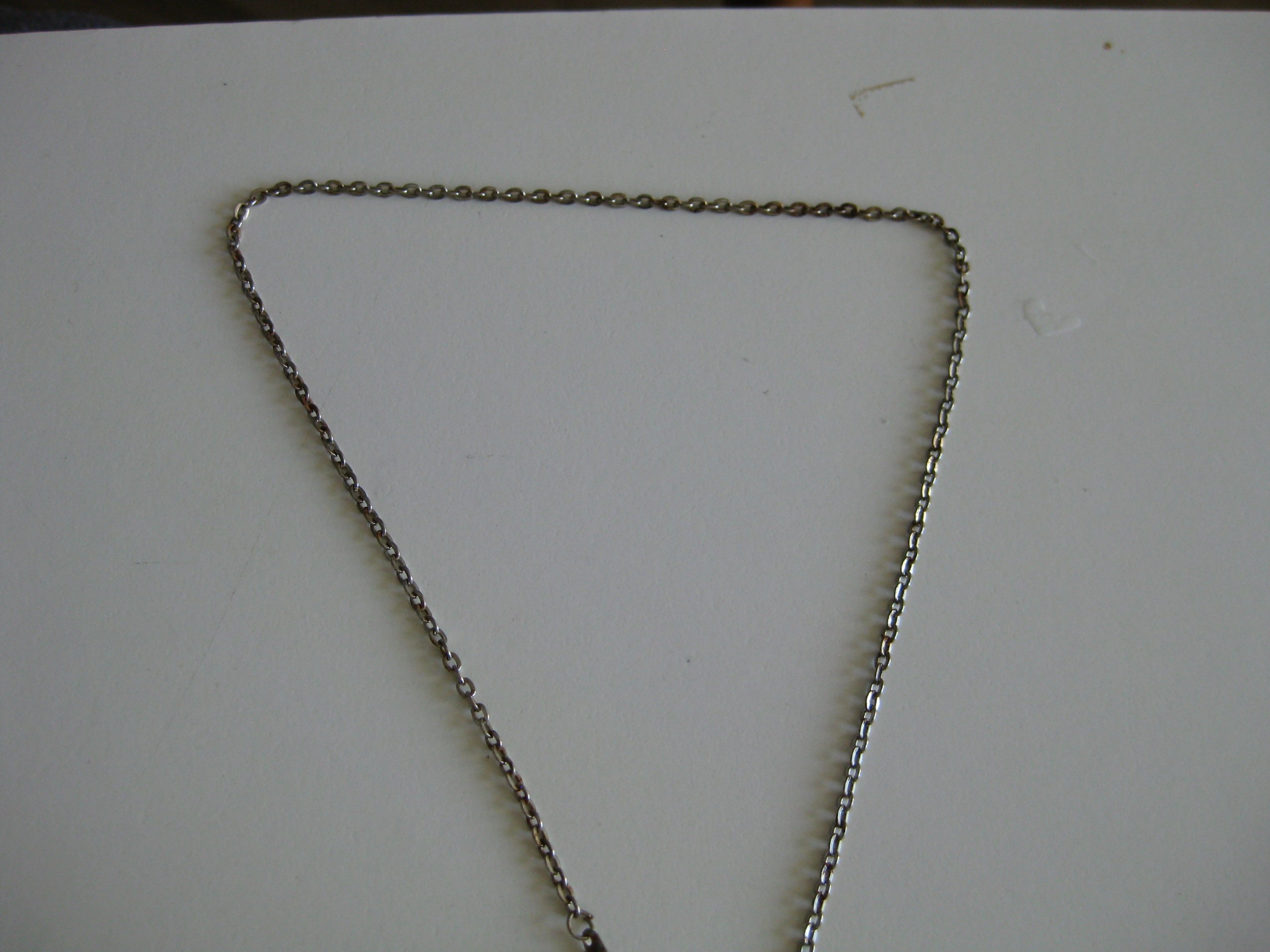 Silver & Green Cross Pendant Necklace Unisex Jewel-Ja-3 image 7