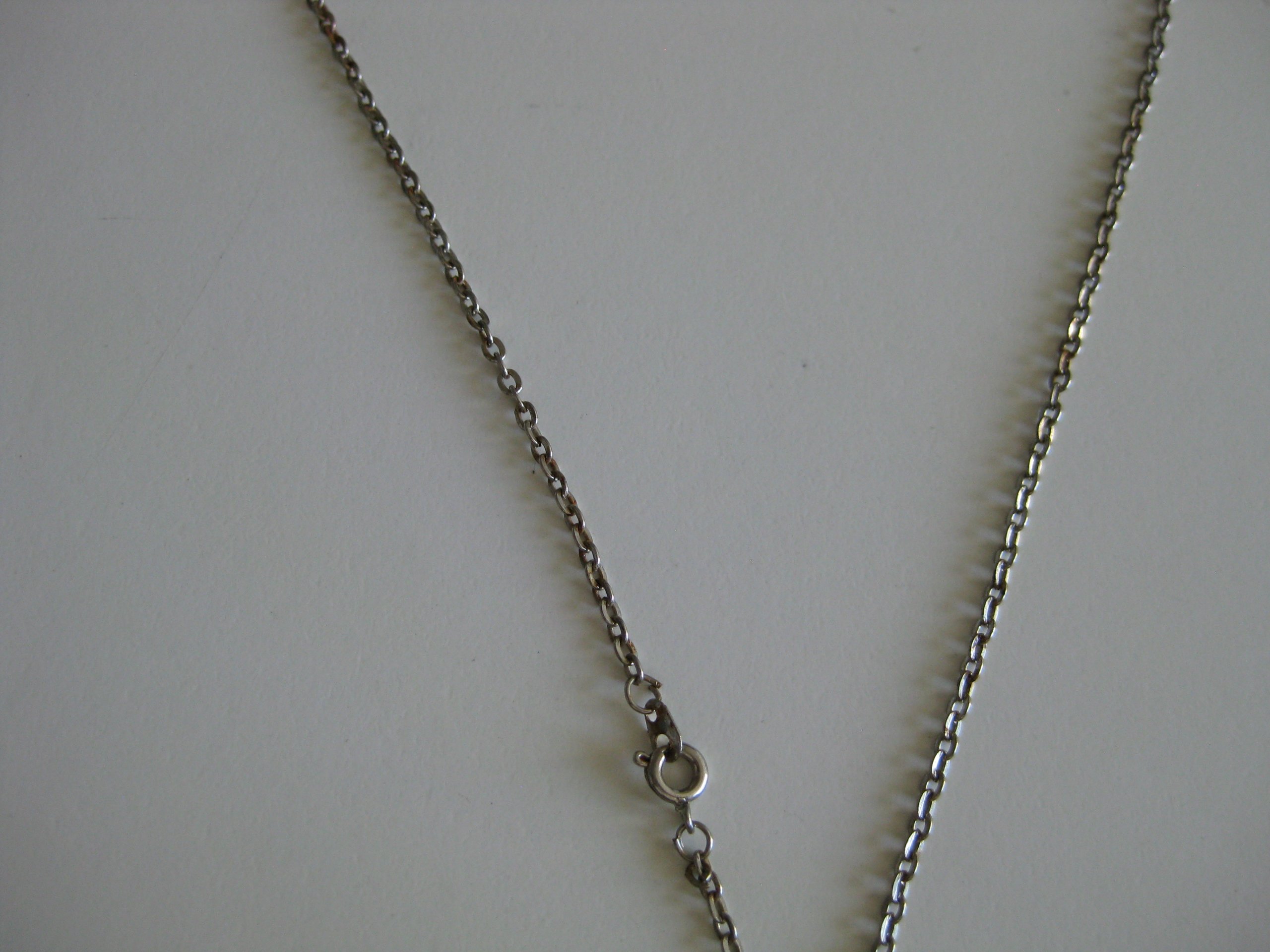 Silver & Green Cross Pendant Necklace Unisex Jewel-Ja-3 image 8