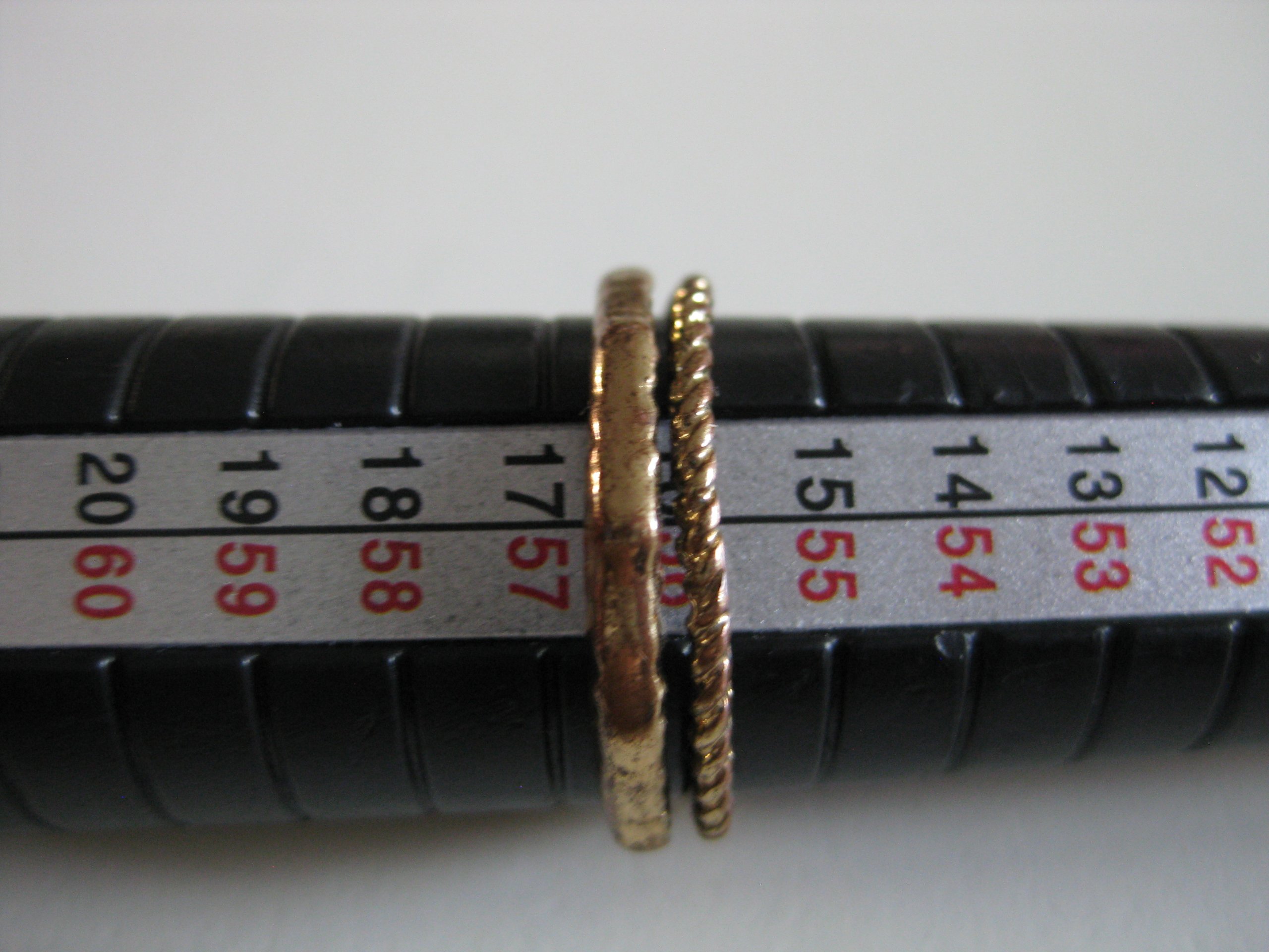 Unbranded Gold Tone Textured Ring Size 55 Jewel-Ja-4 image 2