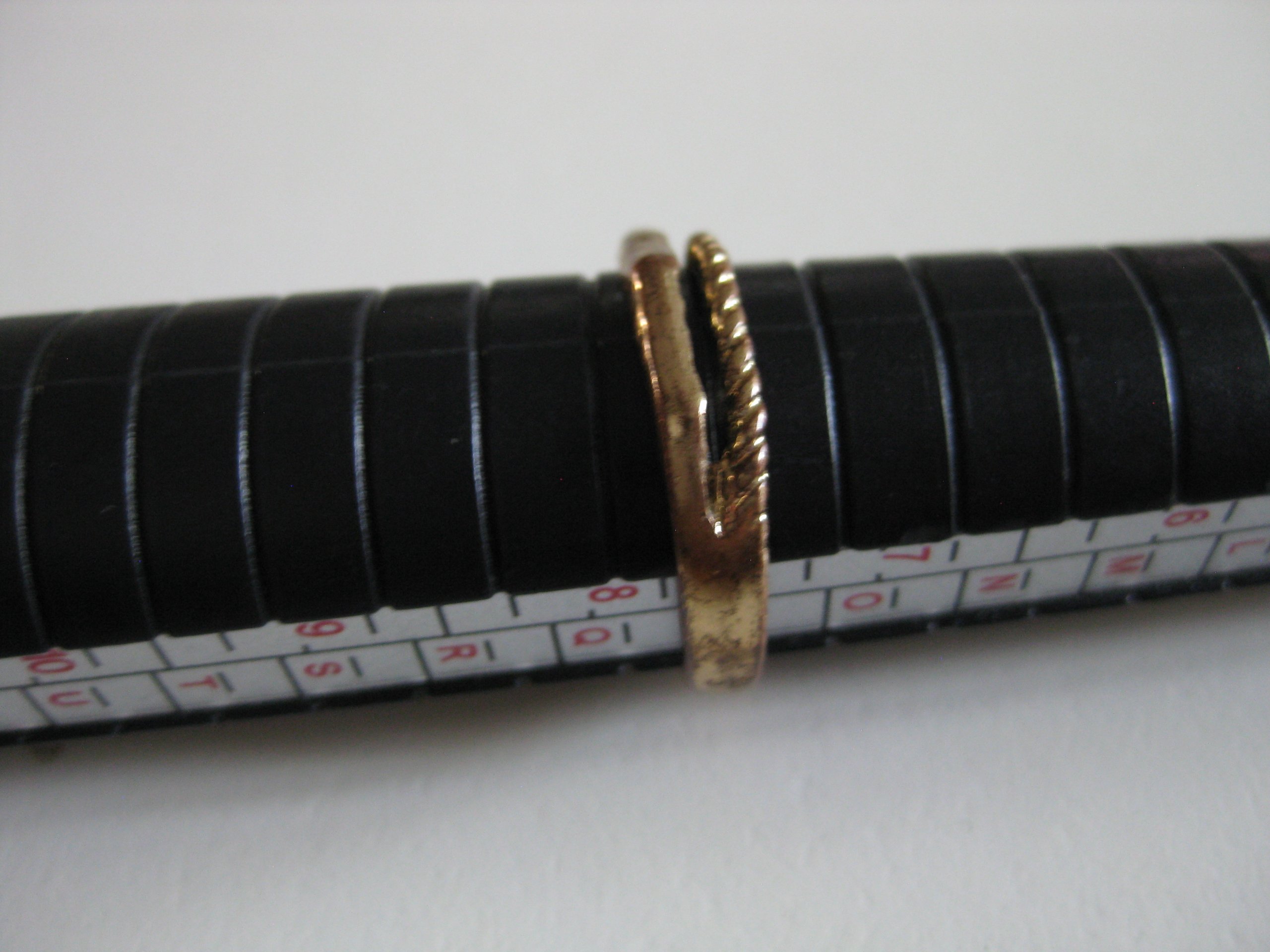 Unbranded Gold Tone Textured Ring Size 55 Jewel-Ja-4 image 3