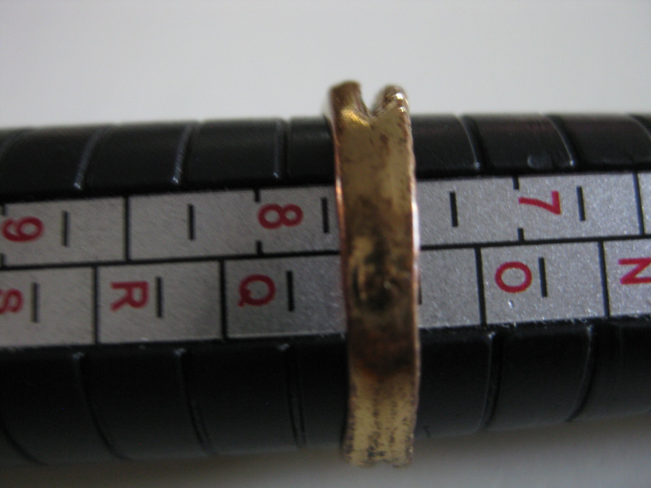 Unbranded Gold Tone Textured Ring Size 55 Jewel-Ja-4 image 8
