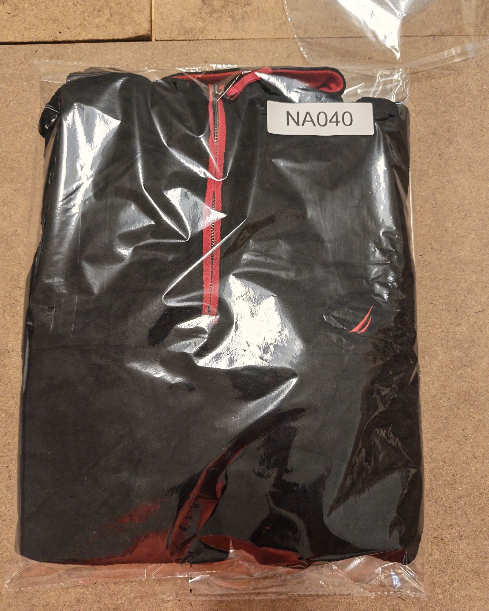 Nautica Black & Red Men's XXL Polyester Fleece Pullover Sailing Gorpcore Streetwear Logo Spellout image 10
