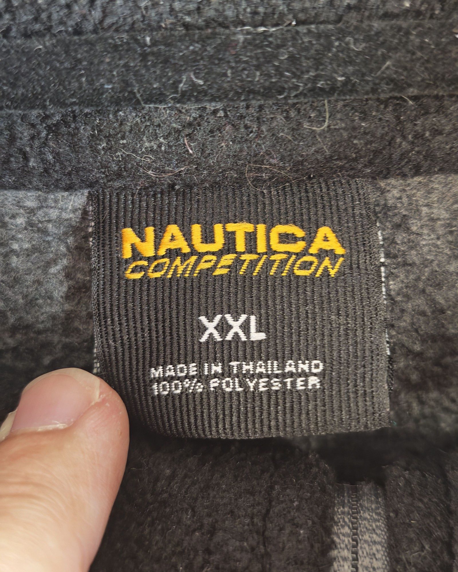 Nautica Competition Grey Polyester Fleece Half-Zip XXL Pullover Sailing Gorpcore Streetwear image 3