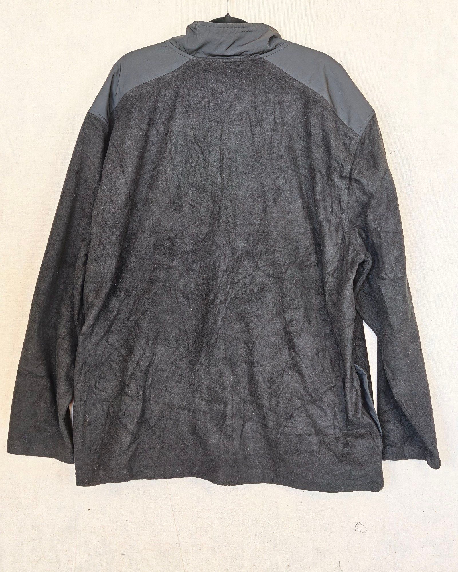 Nautica Men's Black & Grey Polyester Fleece Jacket 3XL Sailing Gorpcore Streetwear image 2