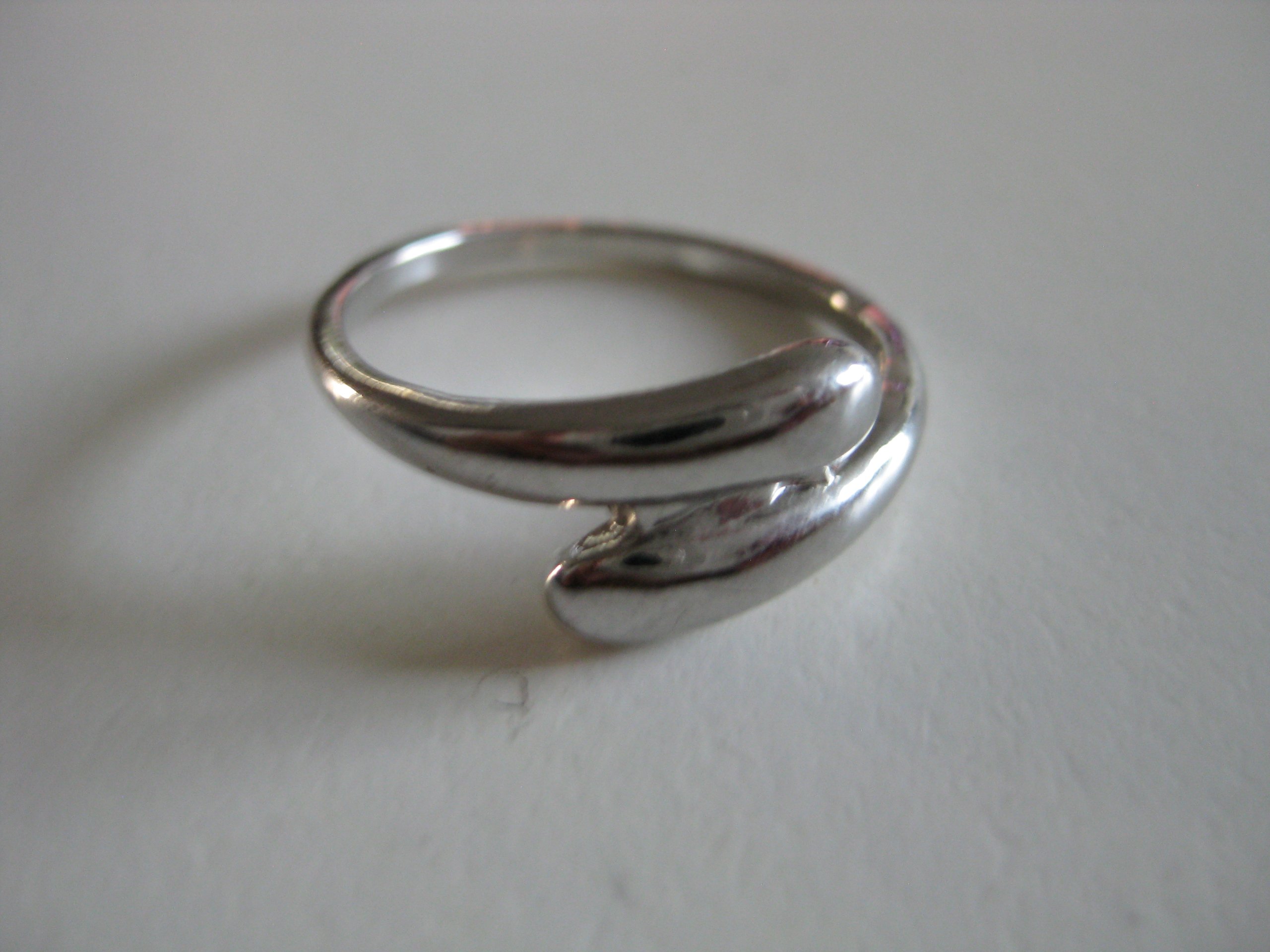 Unbranded Silver Open-Ended Ring Size T Jewel-Ja-4