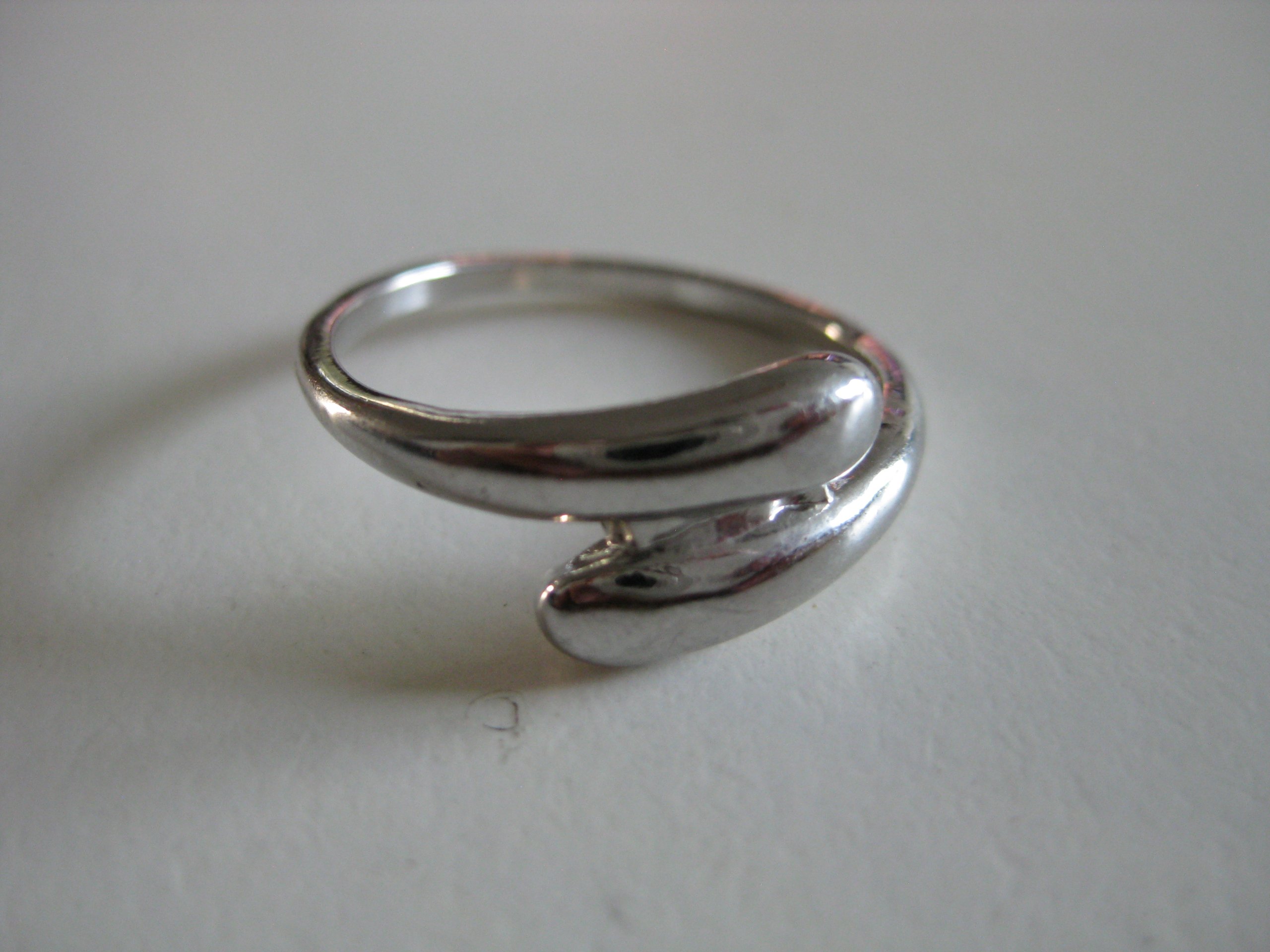Unbranded Silver Open-Ended Ring Size T Jewel-Ja-4 image 2