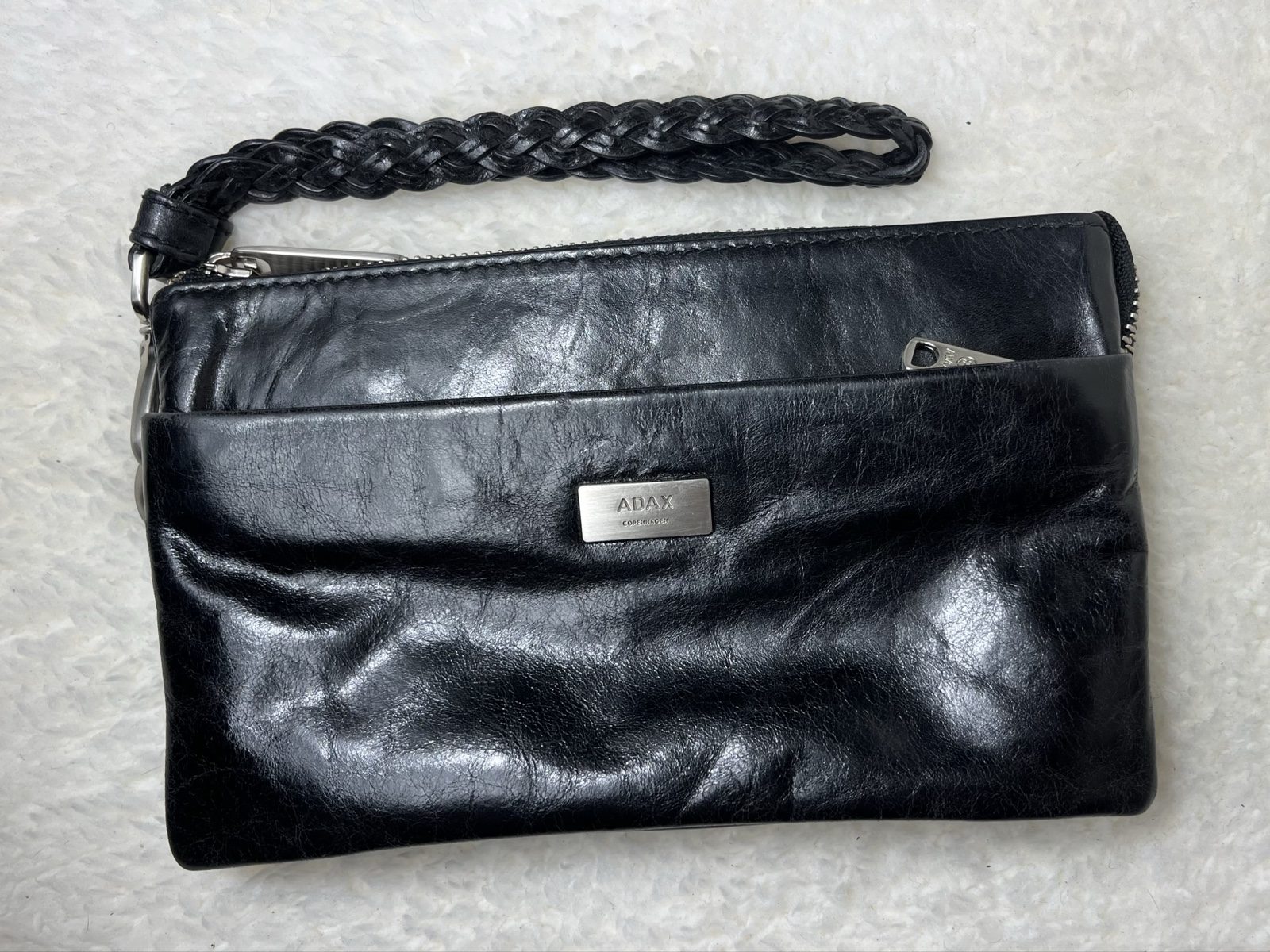 ADAX Copenhagen soft leather wallet Echtleder Geldbörse covertible Clutch scandi image 2
