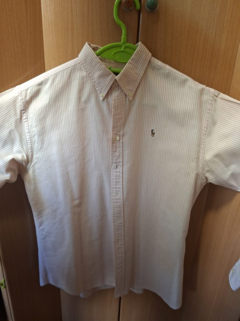 Camisa Ralph Lauren de rayas rosa y blanco - Talla 18