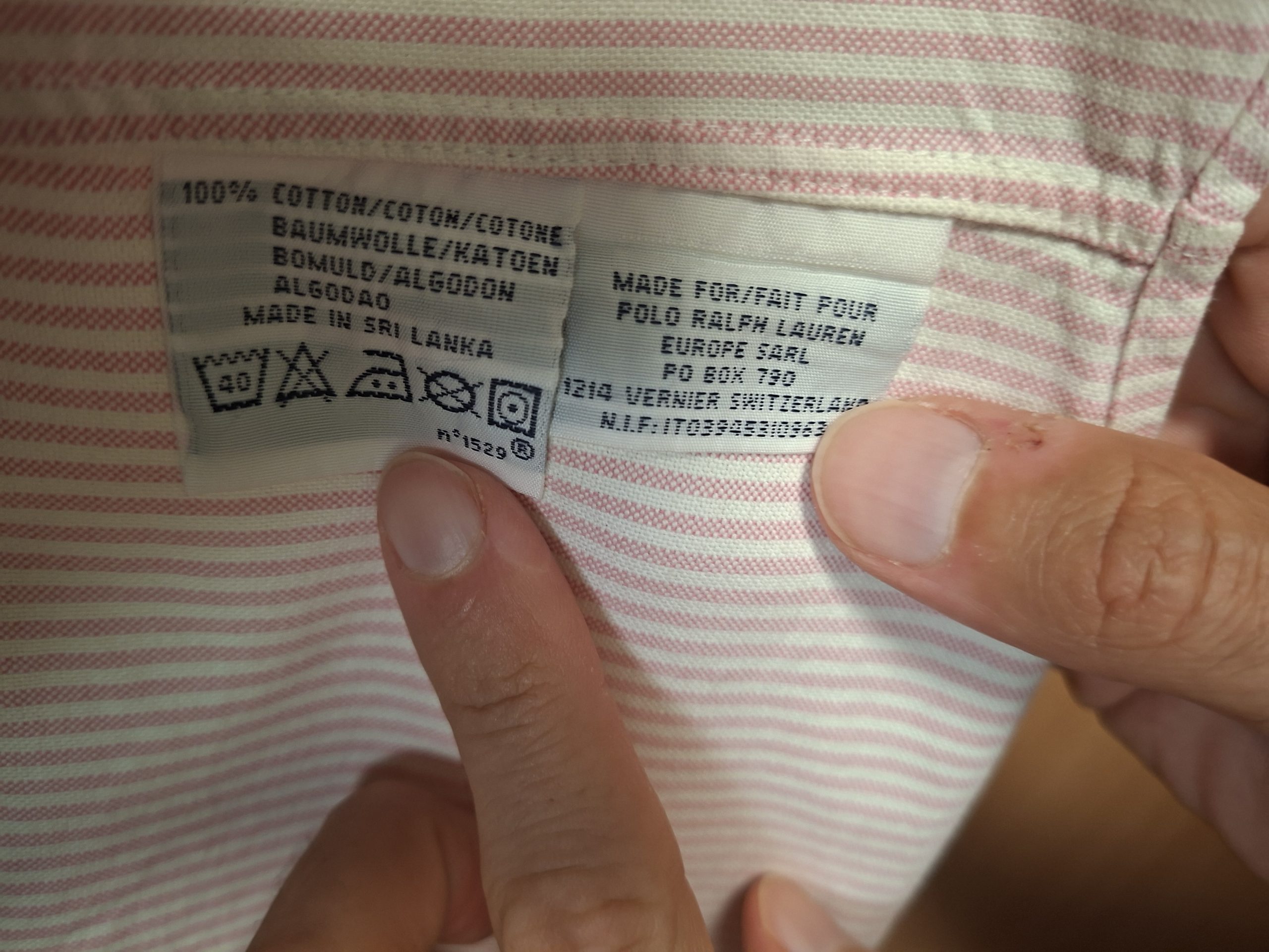 Camisa Ralph Lauren de rayas rosa y blanco - Talla 18 image 4
