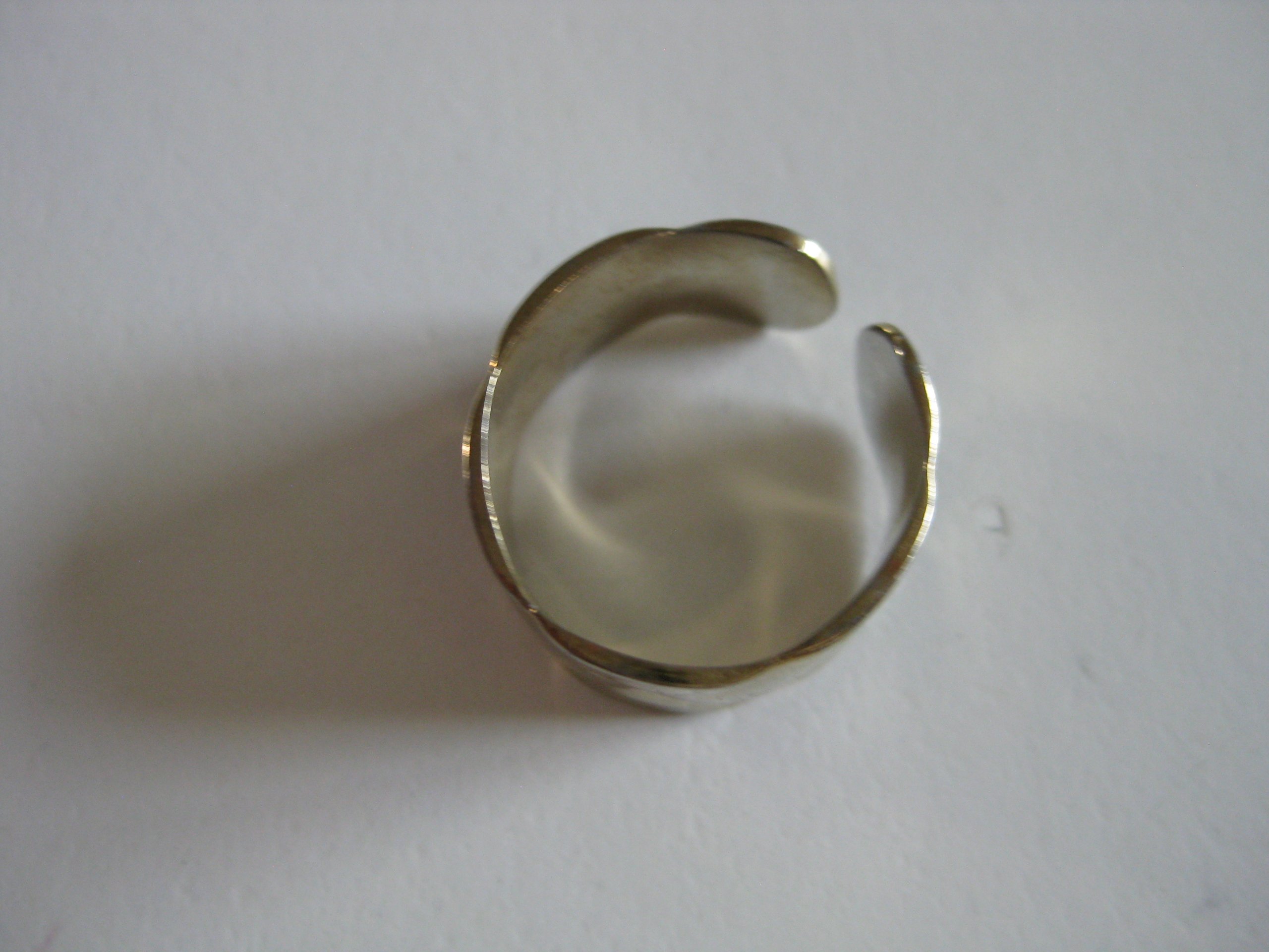 Silver Wide Open Adjustable Ring 10 cm Diameter Jewel-Ja-4 image 3