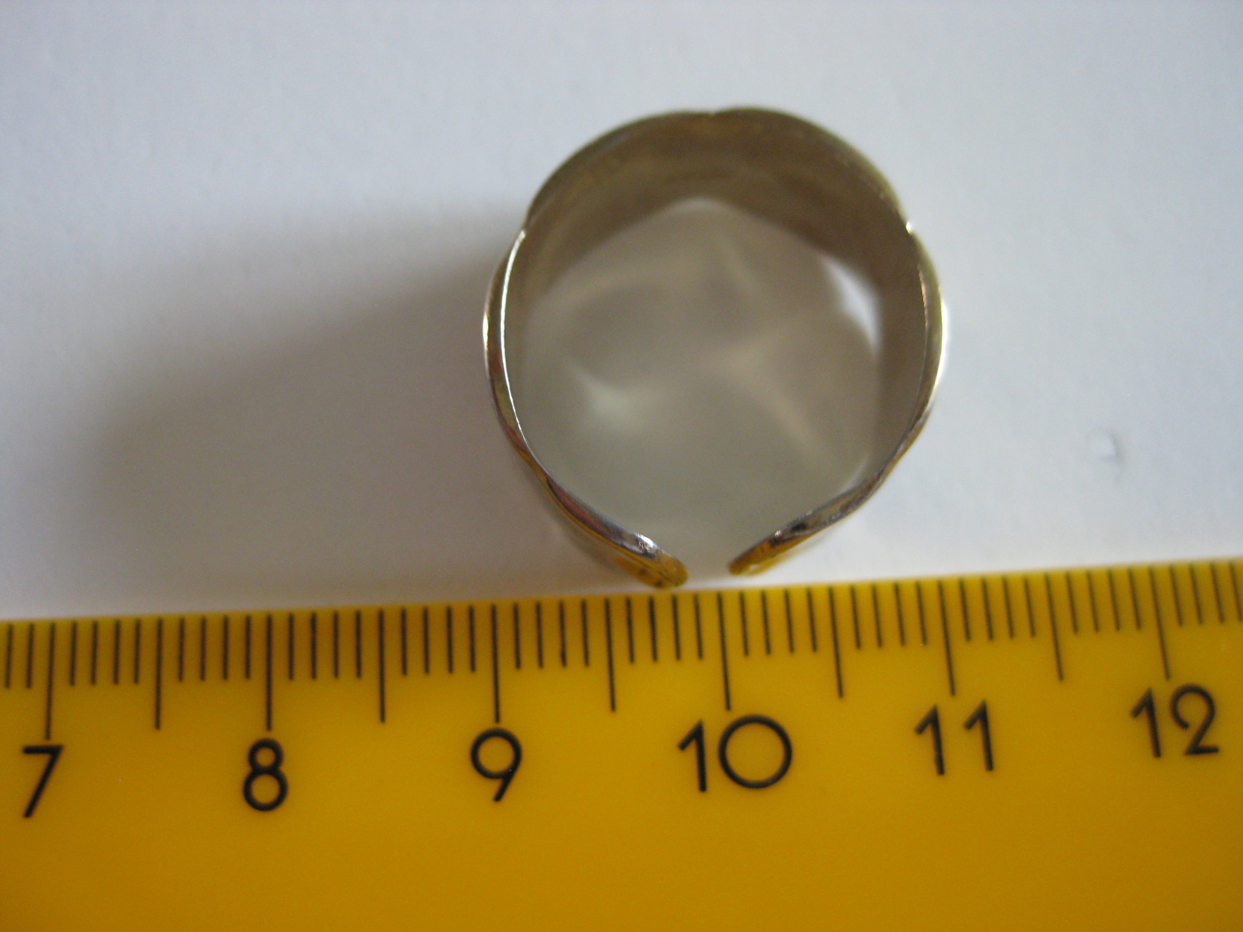 Silver Wide Open Adjustable Ring 10 cm Diameter Jewel-Ja-4 image 5