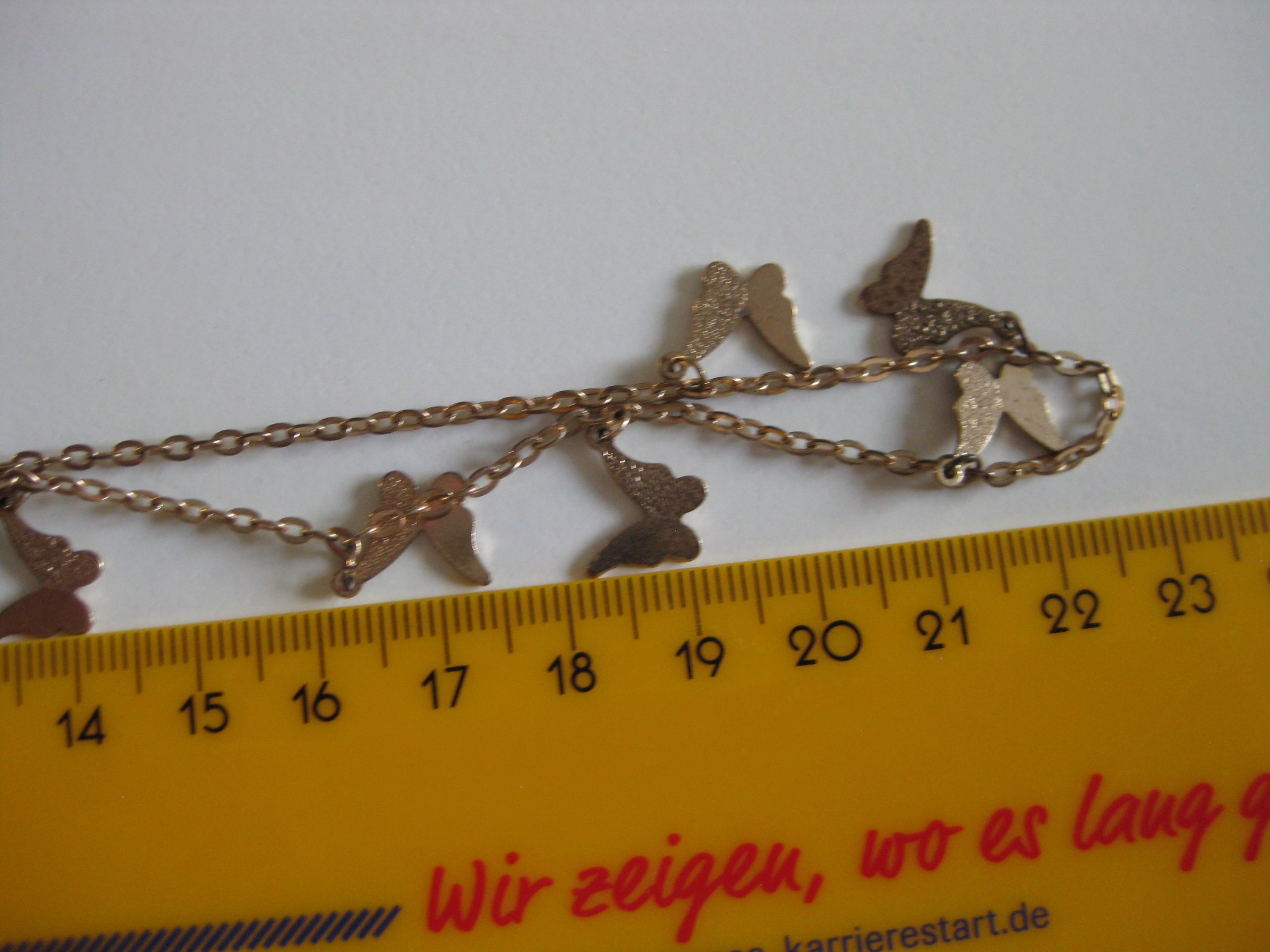 Gold Butterfly Charm Necklace Women's Gold Tone Chain Jewel-Ja-4 image 10