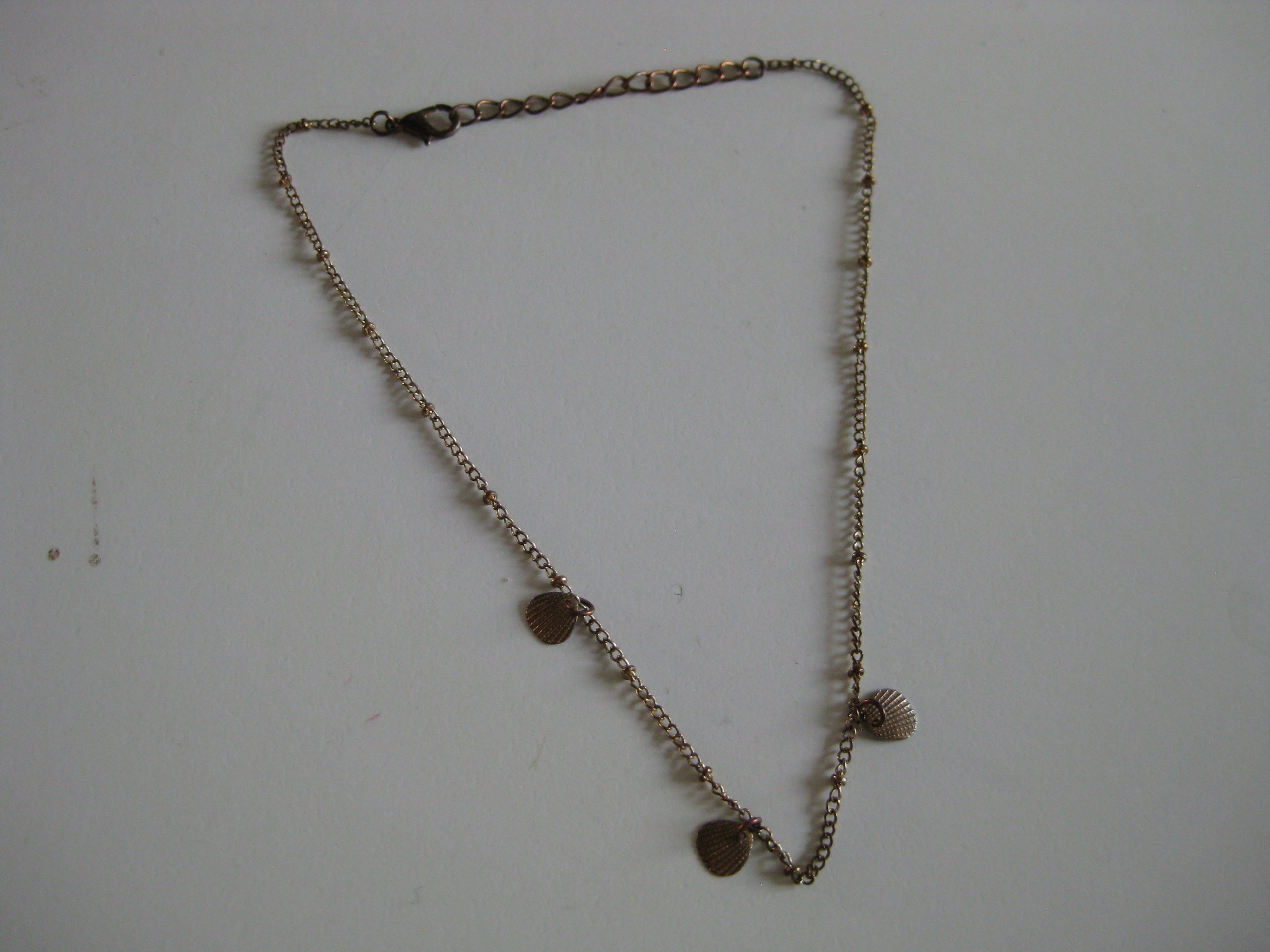Gold Tone Shell Charm Chain Necklace Women Jewel-Ja-4