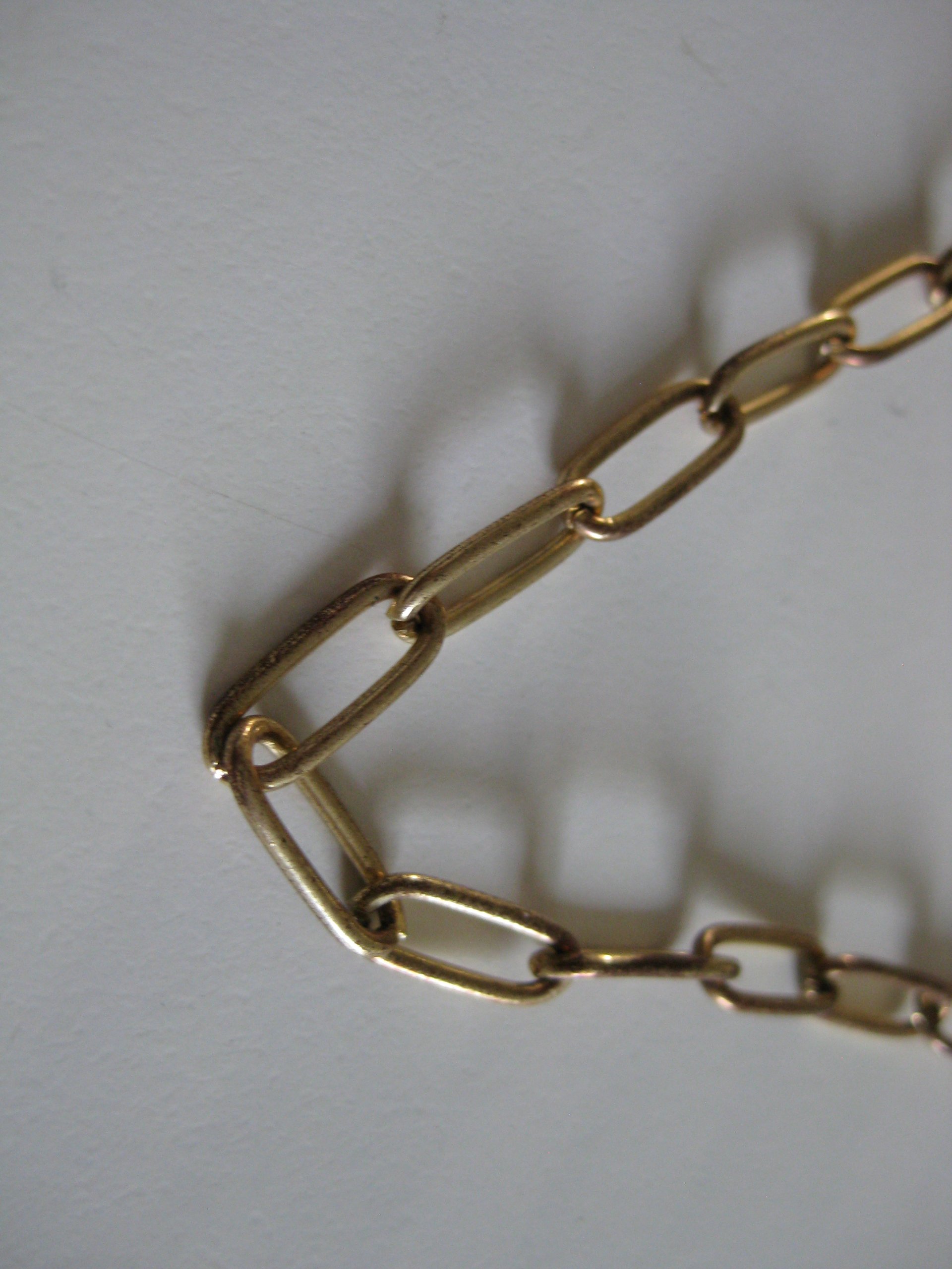 Gold Tone Chain Necklace Adjustable Length Jewel-Ja-4 image 6