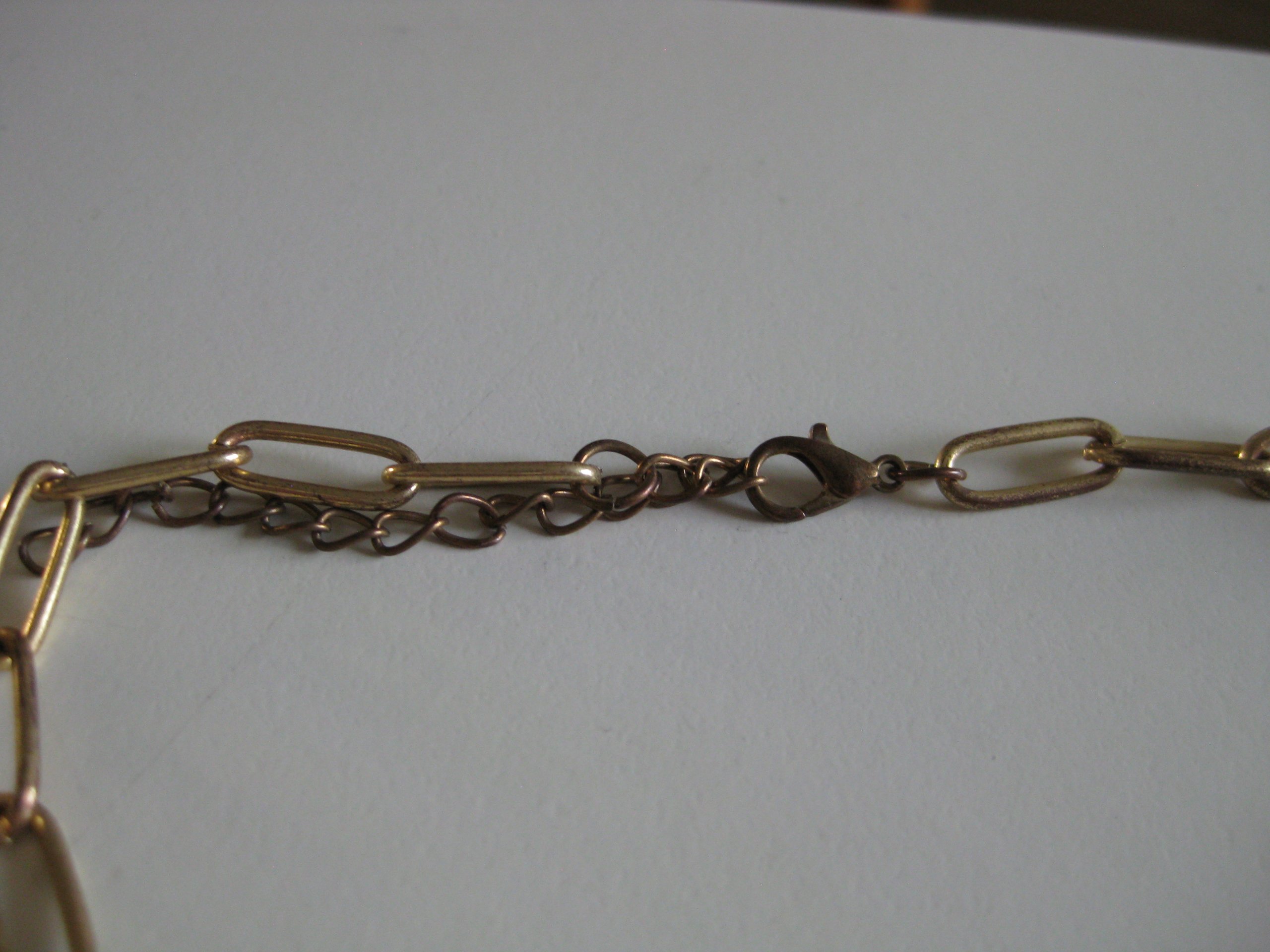 Gold Tone Chain Necklace Adjustable Length Jewel-Ja-4 image 8