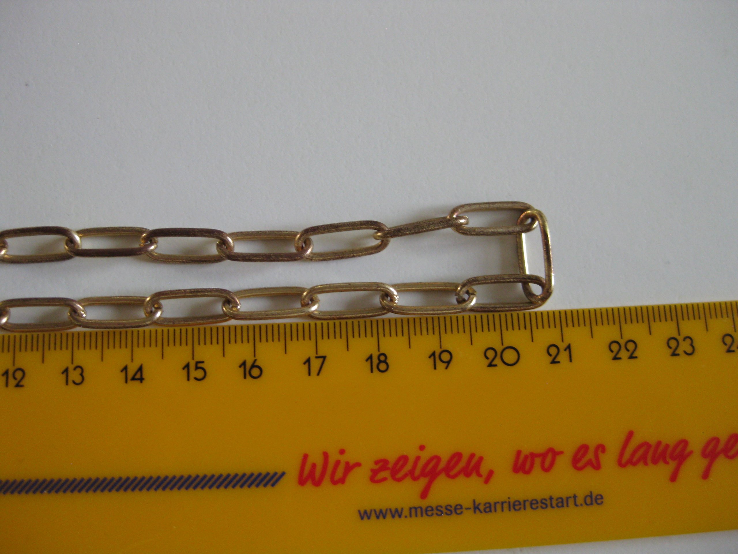 Gold Tone Chain Necklace Adjustable Length Jewel-Ja-4 image 9