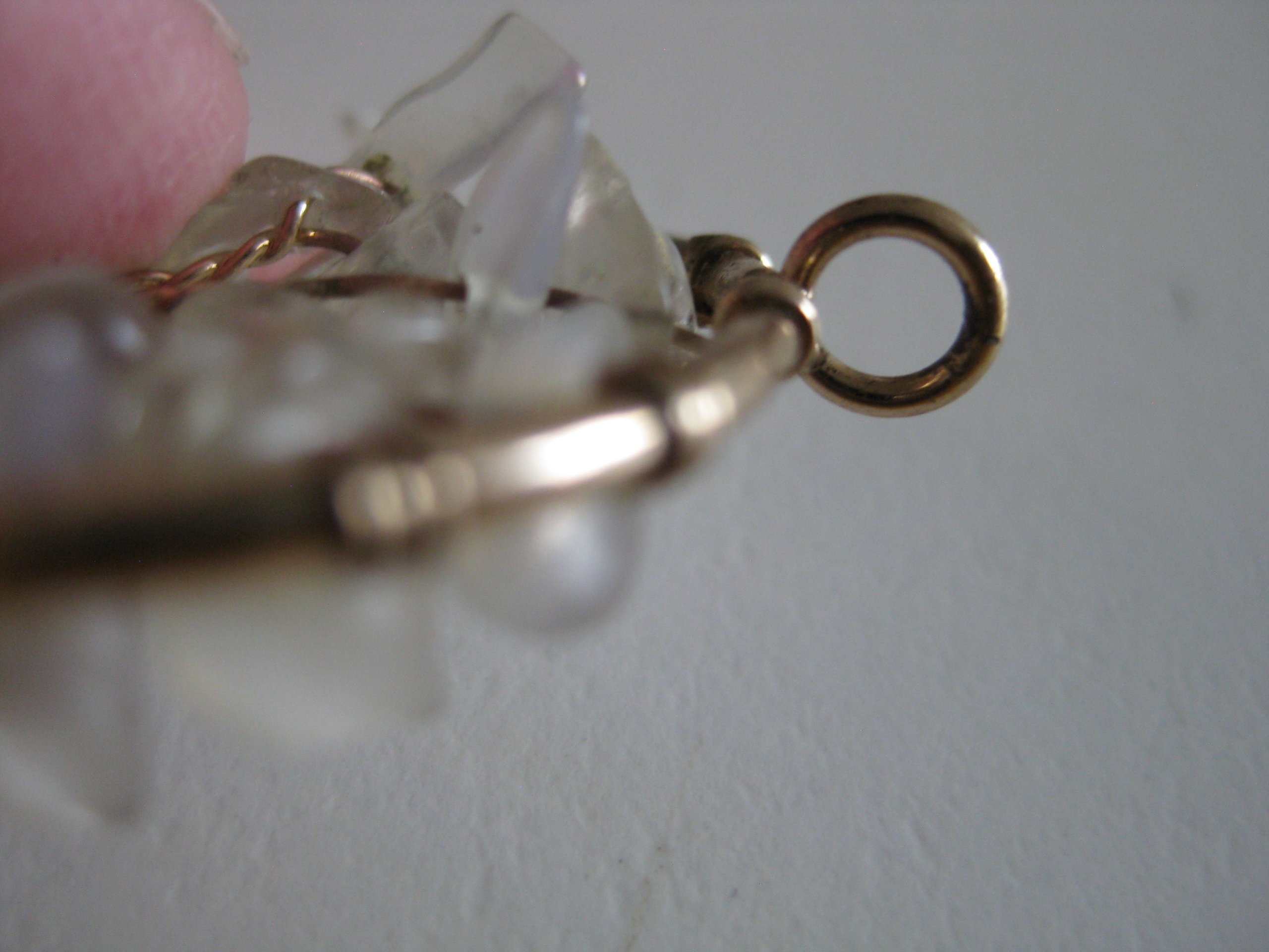 Handmade Gold Tone & Clear Crystal Tree of Life Pendant 2.5 cm Jewel-Ja-4 image 5