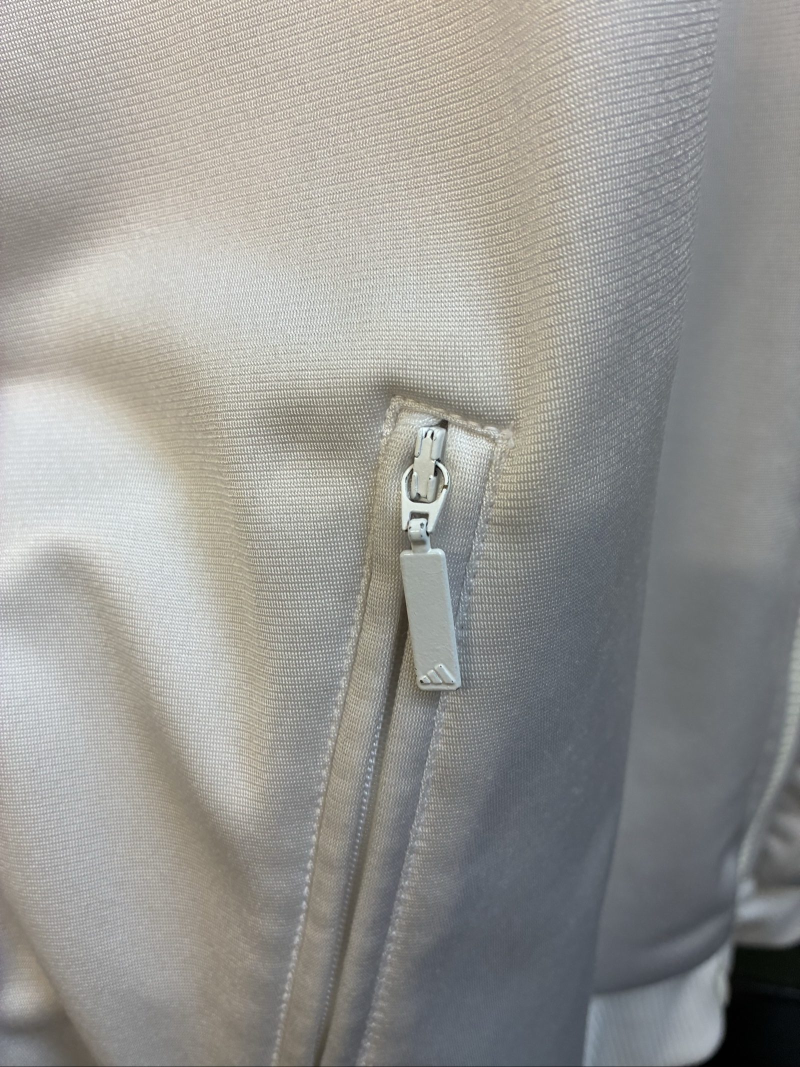 Vintage Adidas white & dark green 90s y2k Track Jacket X Large Three-Stripe image 5