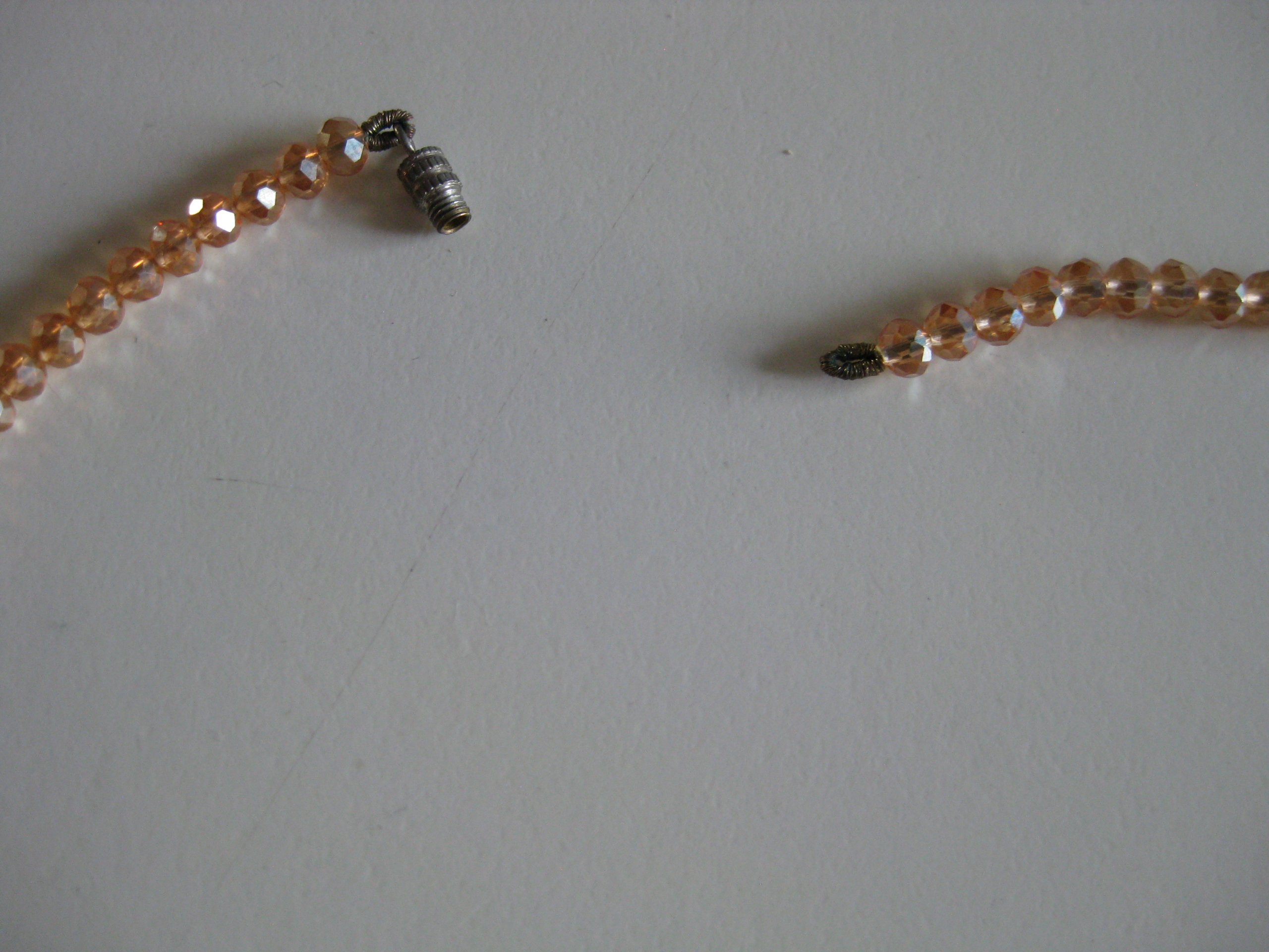 Vintage Gold & Black Beaded Necklace with Pendant Jewel-Ja-4 image 4