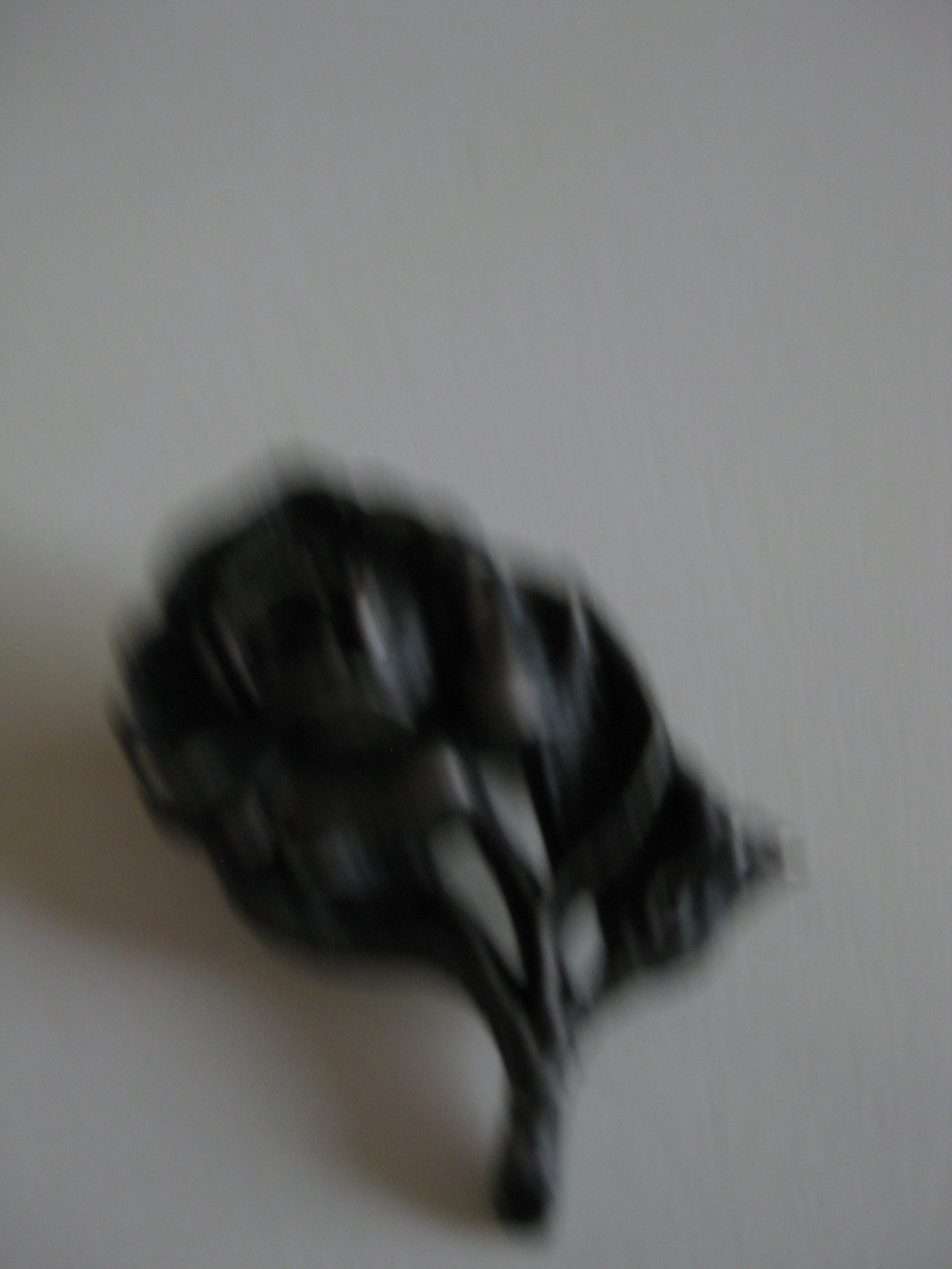 Vintage Black Metal Rose Pin Brooch Jewel-Ja-4 image 2