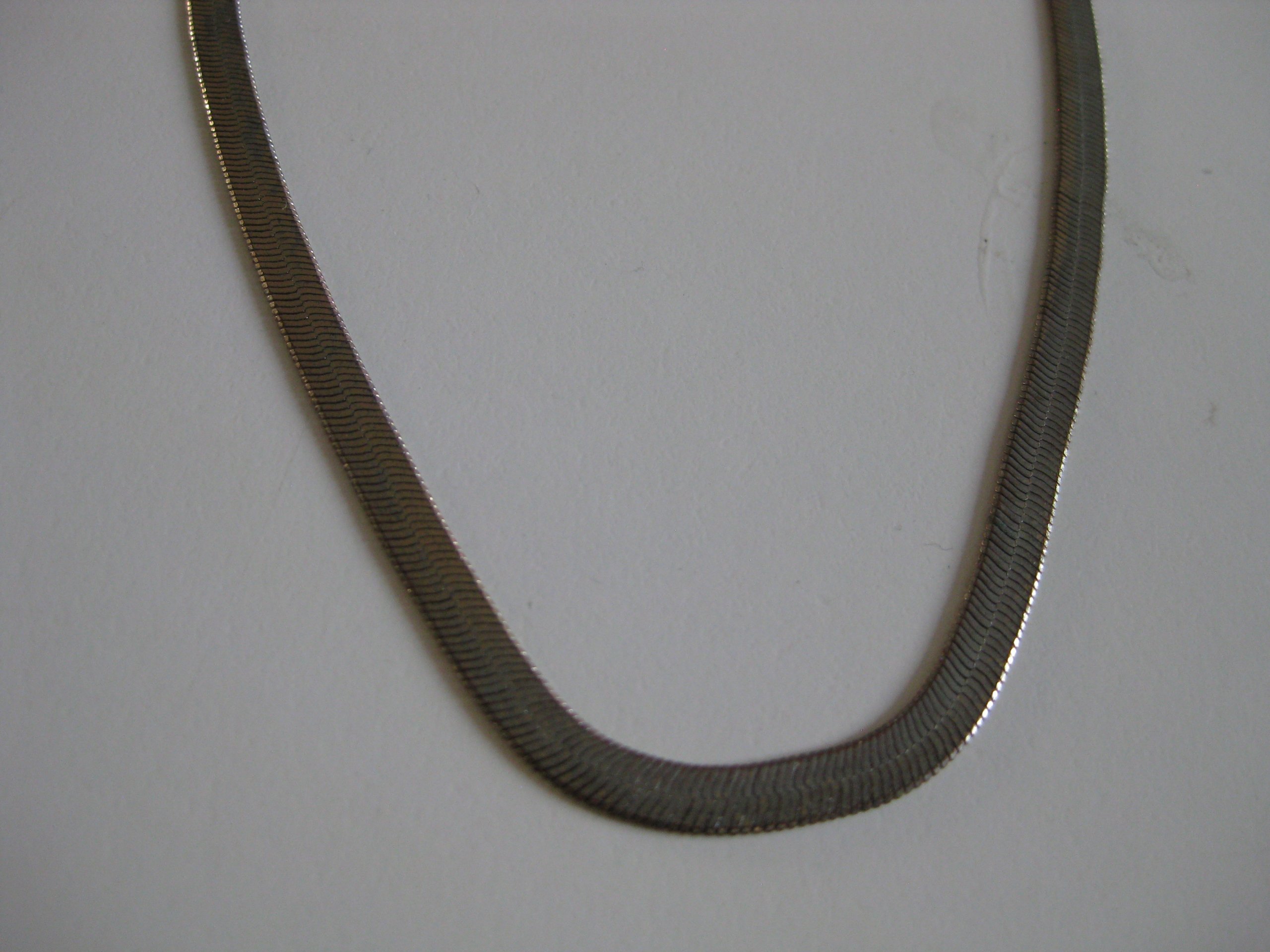 Silver Tone Snake Chain Necklace Adjustable Length Unisex Jewel-Ja-4 image 4