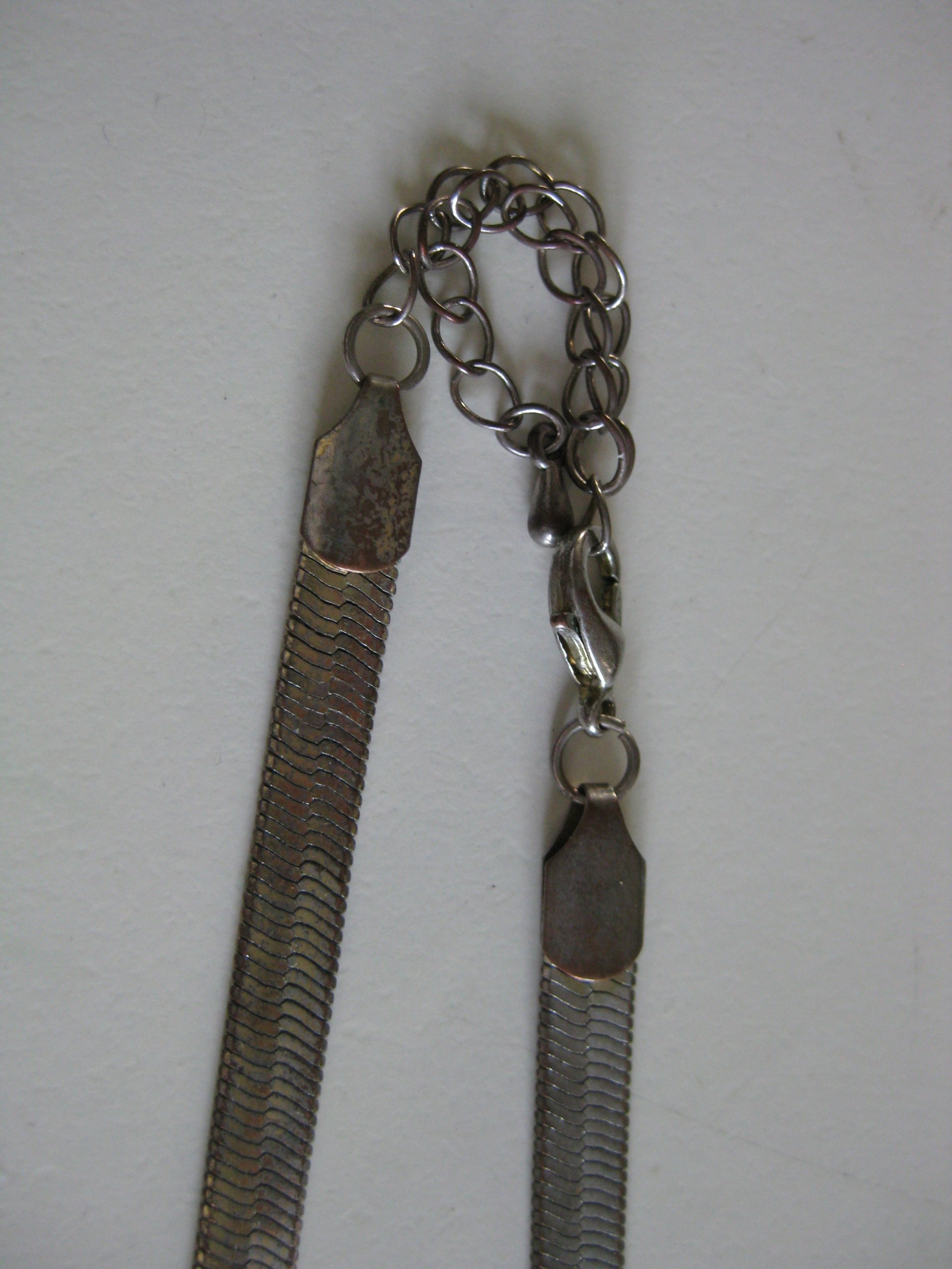 Silver Tone Snake Chain Necklace Adjustable Length Unisex Jewel-Ja-4 image 5