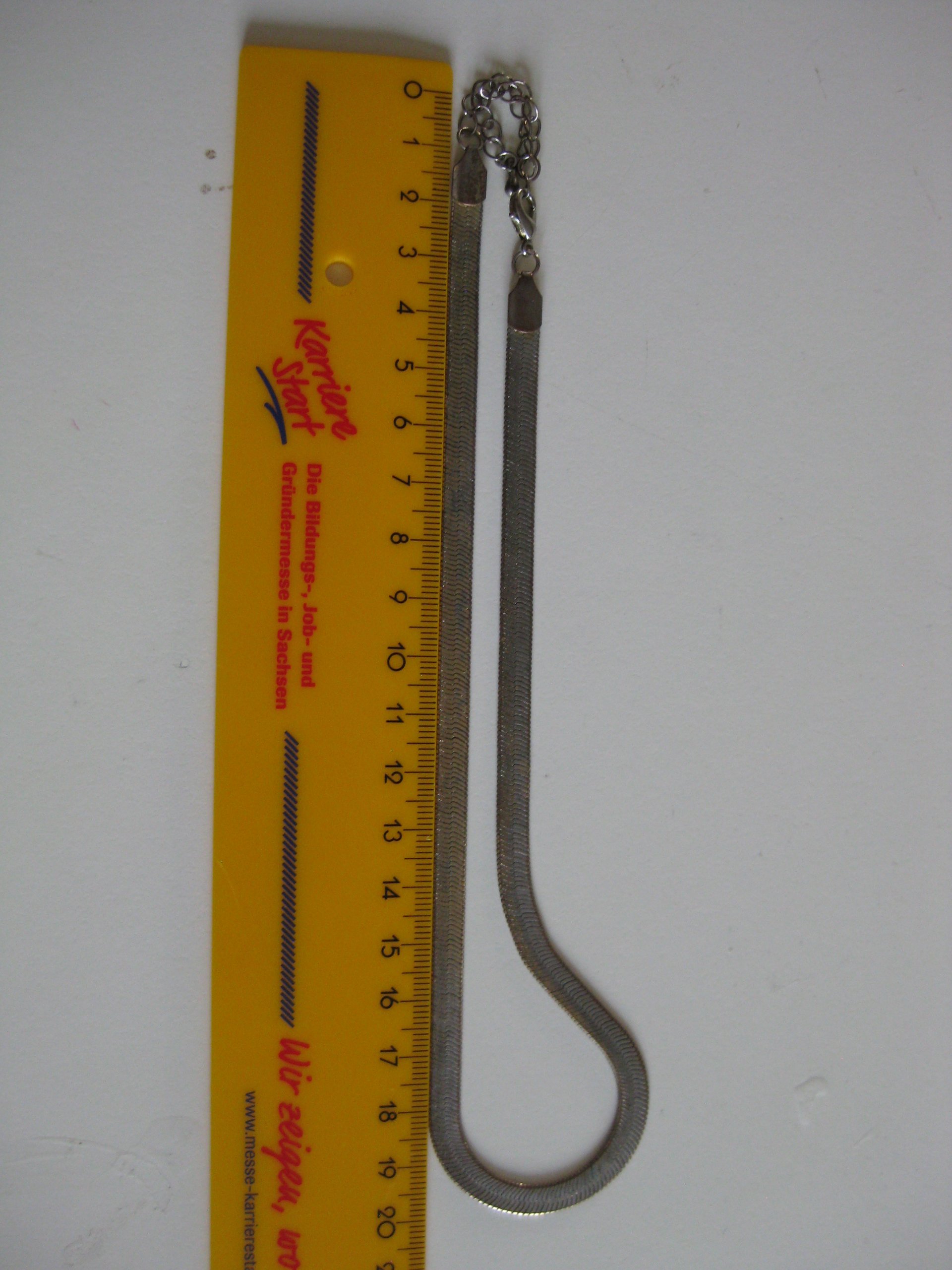 Silver Tone Snake Chain Necklace Adjustable Length Unisex Jewel-Ja-4 image 6