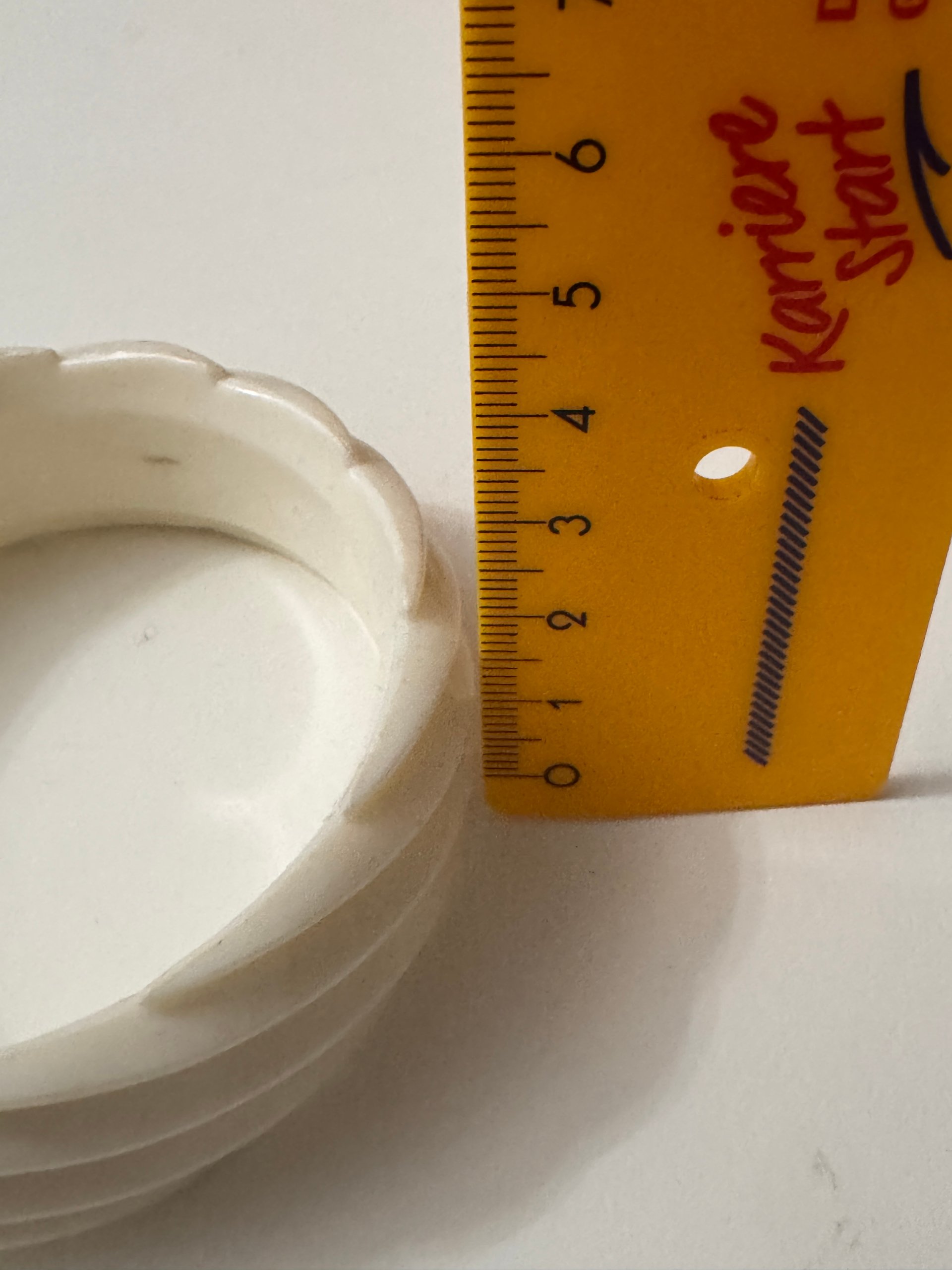 White Spiral Resin Bangle Bracelet One Size Jewel-Ja-6 image 4