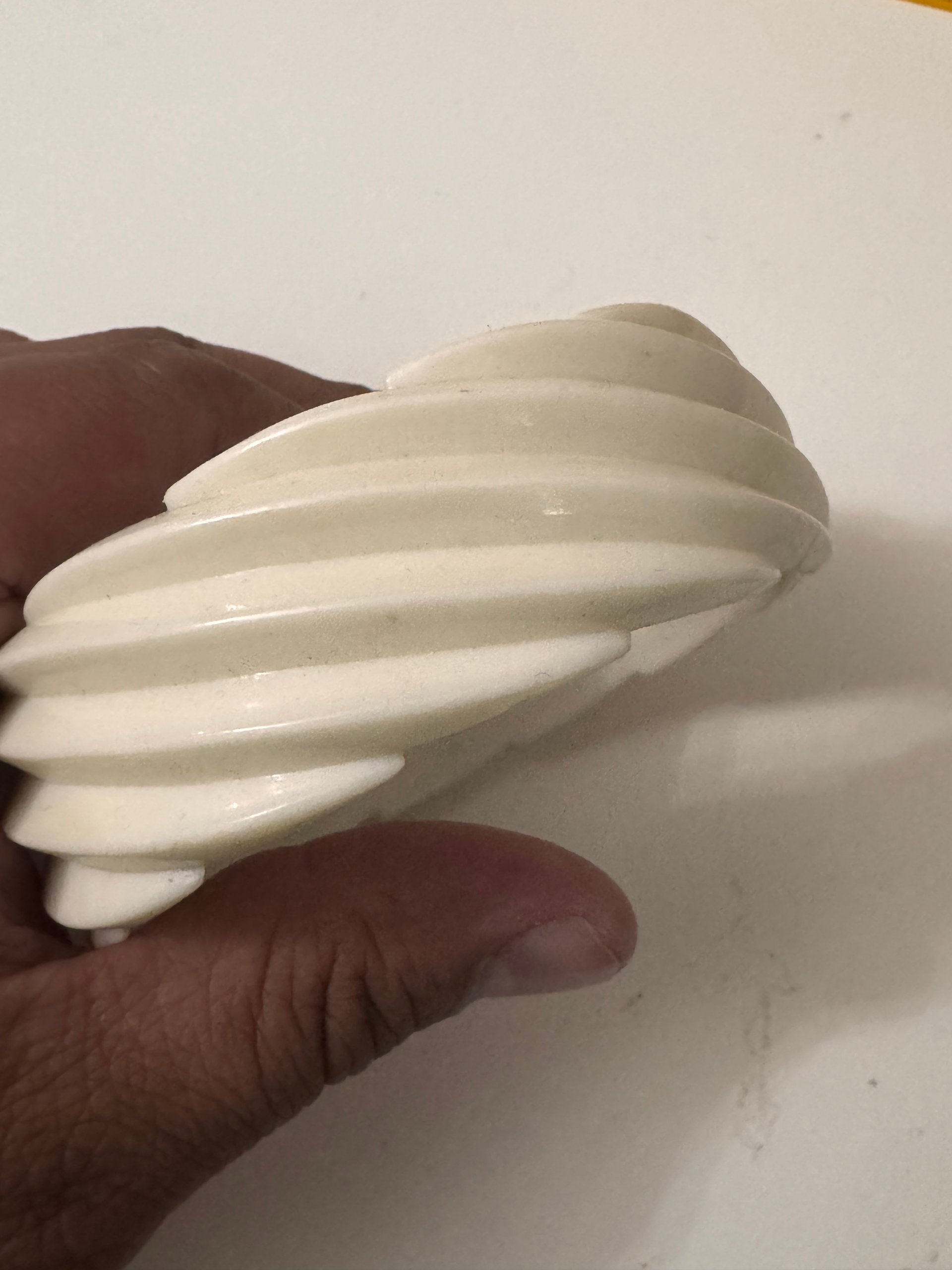 White Spiral Resin Bangle Bracelet One Size Jewel-Ja-6 image 5