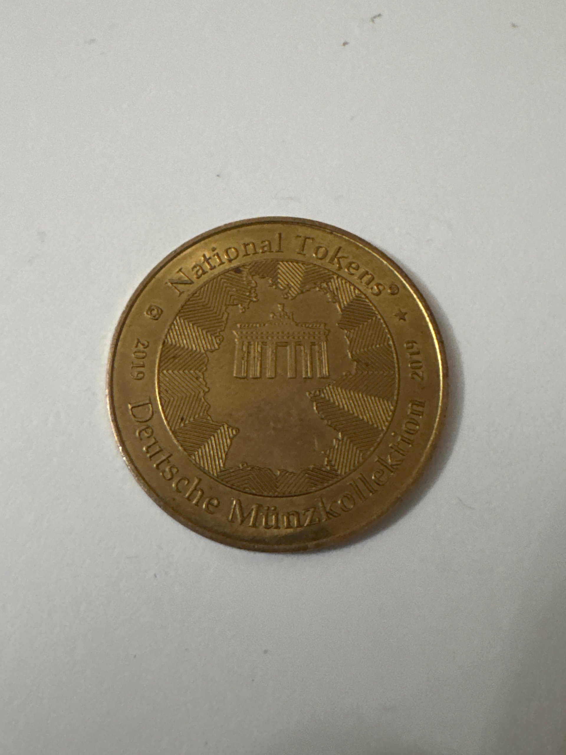 National Tokens German 2019 Commemorative Coin 38 mm Jewel-Ja-6 image 3