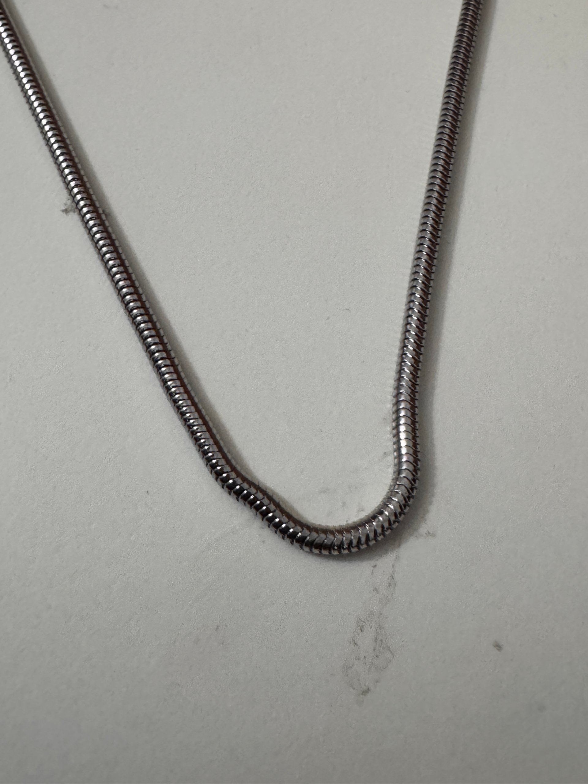 Silver Snake Chain Necklace Adjustable Length Jewel-Ja-6 image 3