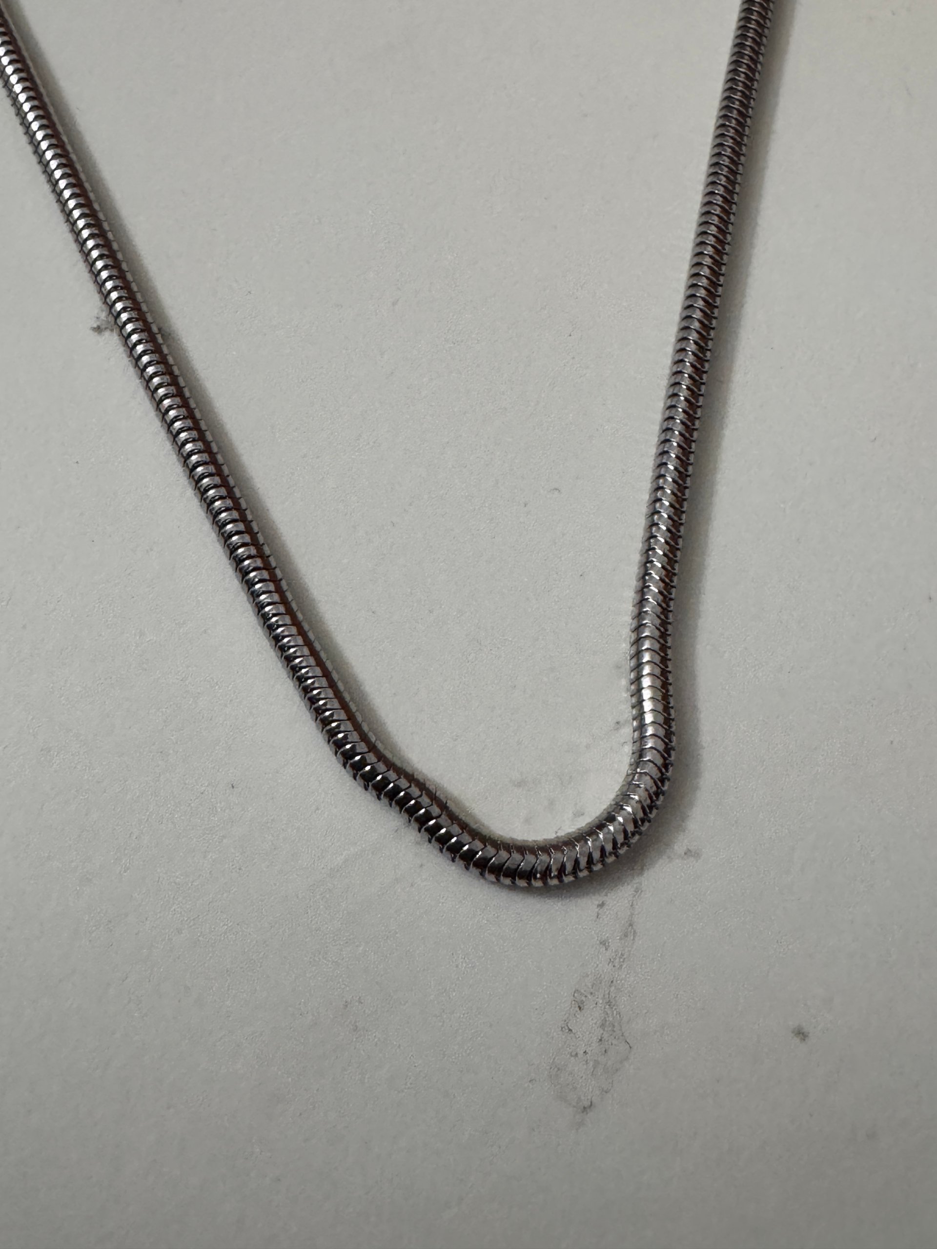 Silver Snake Chain Necklace Adjustable Length Jewel-Ja-6 image 4