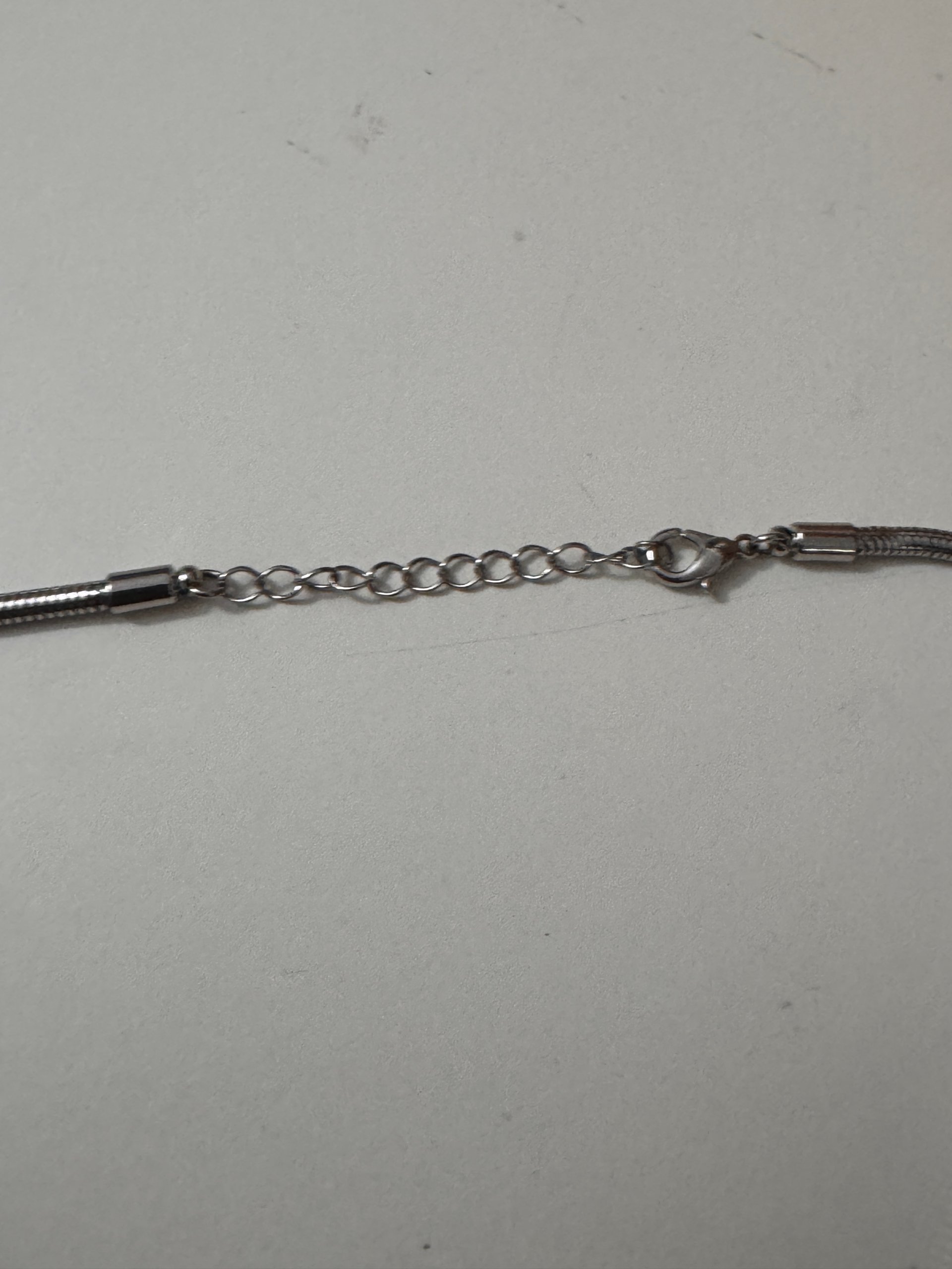 Silver Snake Chain Necklace Adjustable Length Jewel-Ja-6 image 5