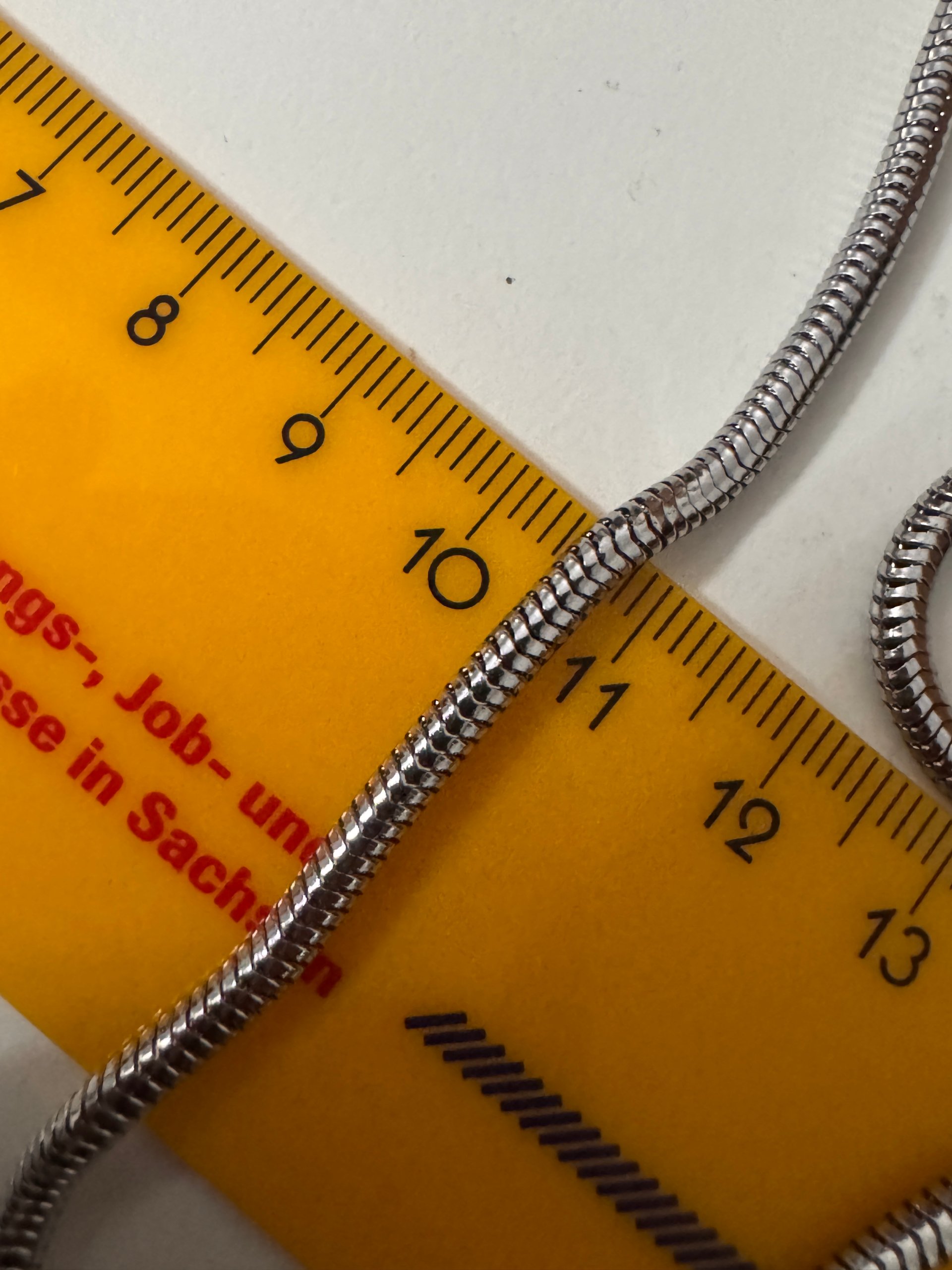 Silver Snake Chain Necklace Adjustable Length Jewel-Ja-6 image 8