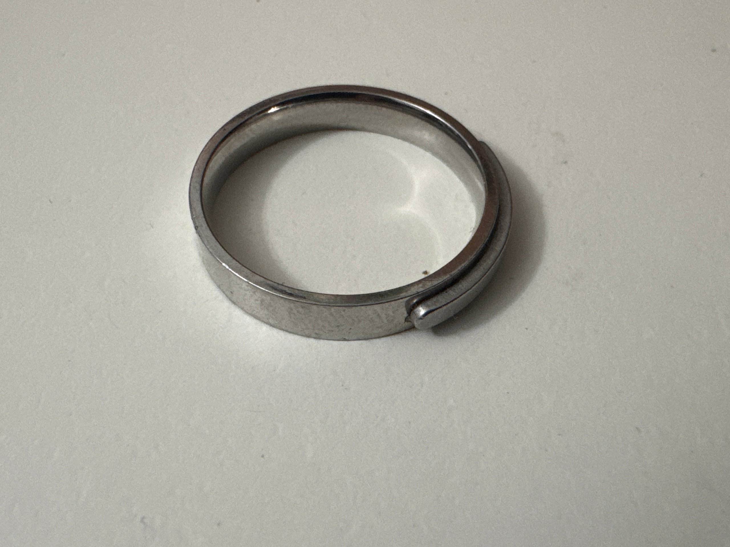 Unbranded Silver Metal Adjustable Ring Unisex Jewel-Ja-6