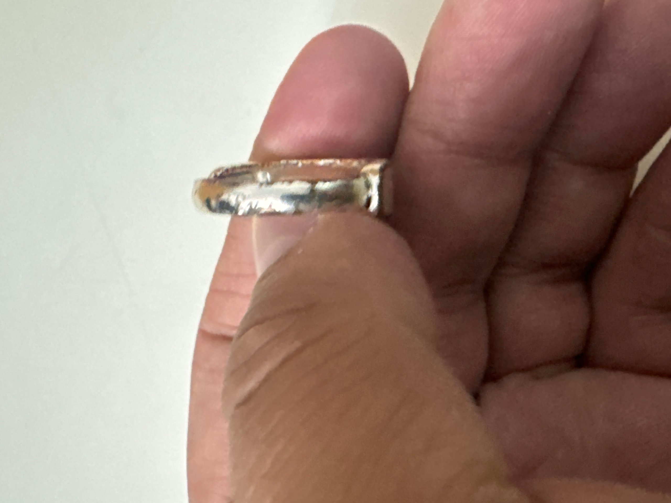 Two Tone Metal Ring with Stud Detail Unisex Jewel-Ja-6 image 6