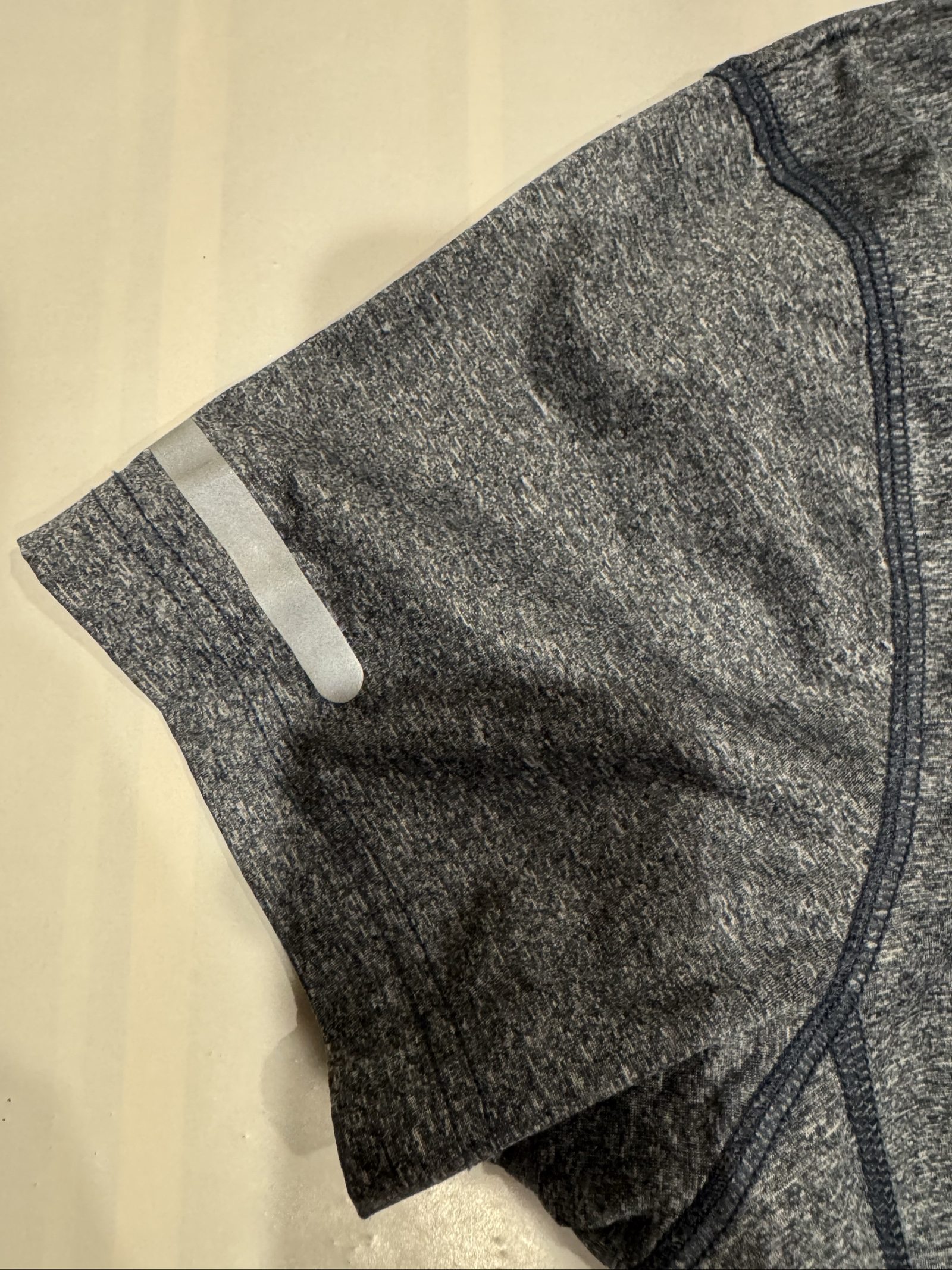 Men’s Abercrombie & Fitch A&F 1892 Active Performance T-Shirt – Heather Gray – XL image 3