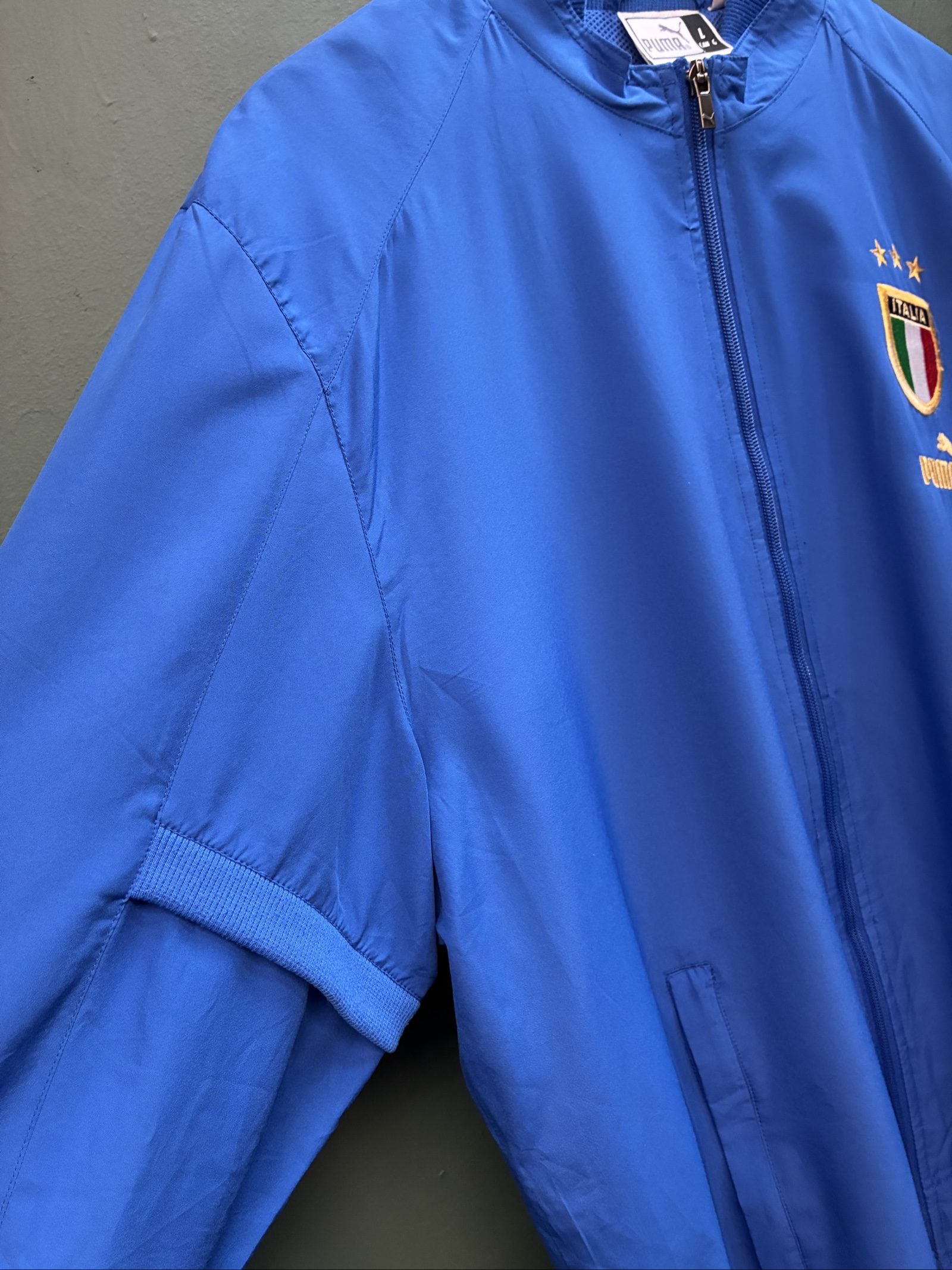 Puma Blue Italia Embroidered Track Jacket Large image 5