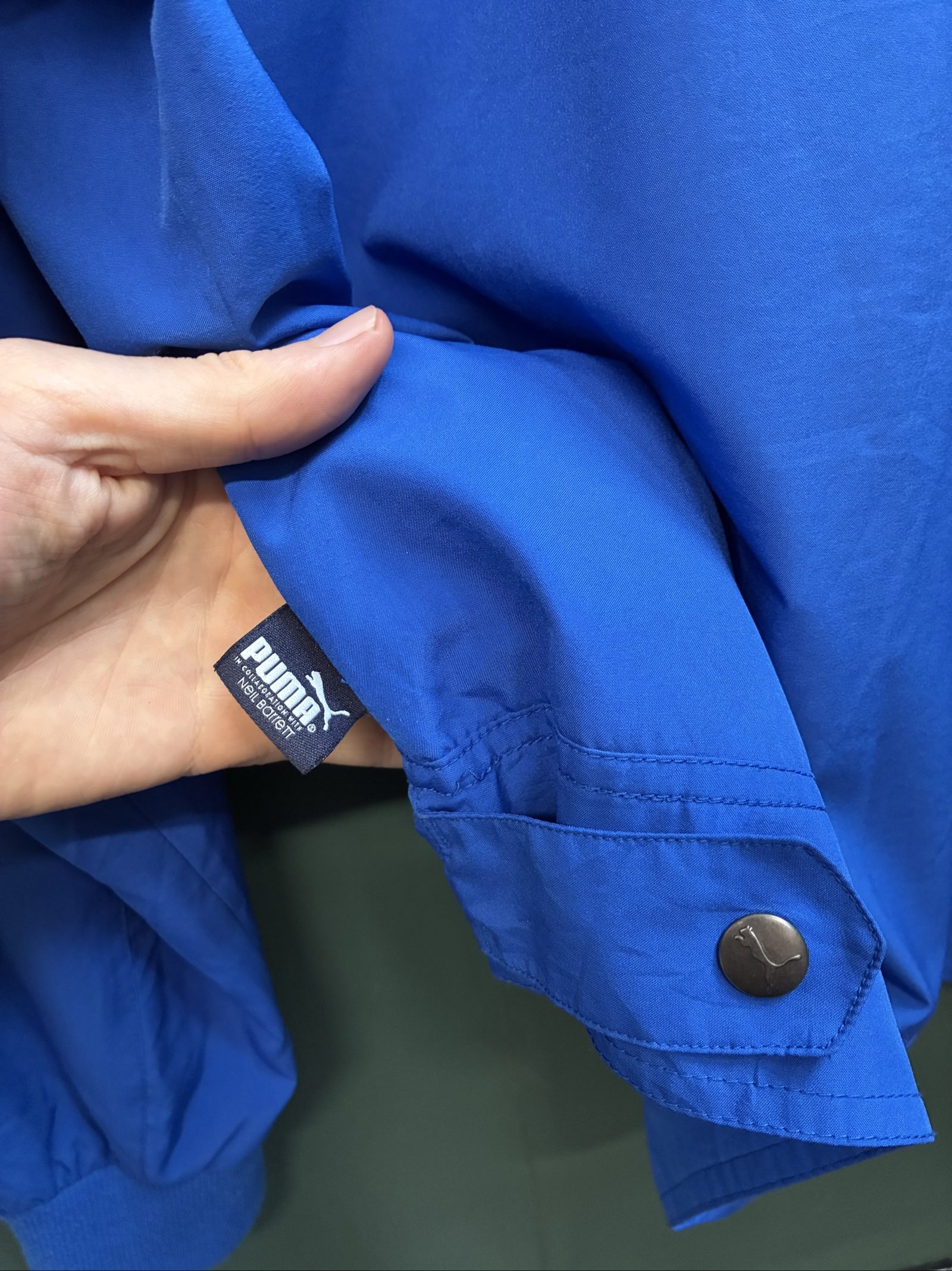 Puma Blue Italia Embroidered Track Jacket Large image 7