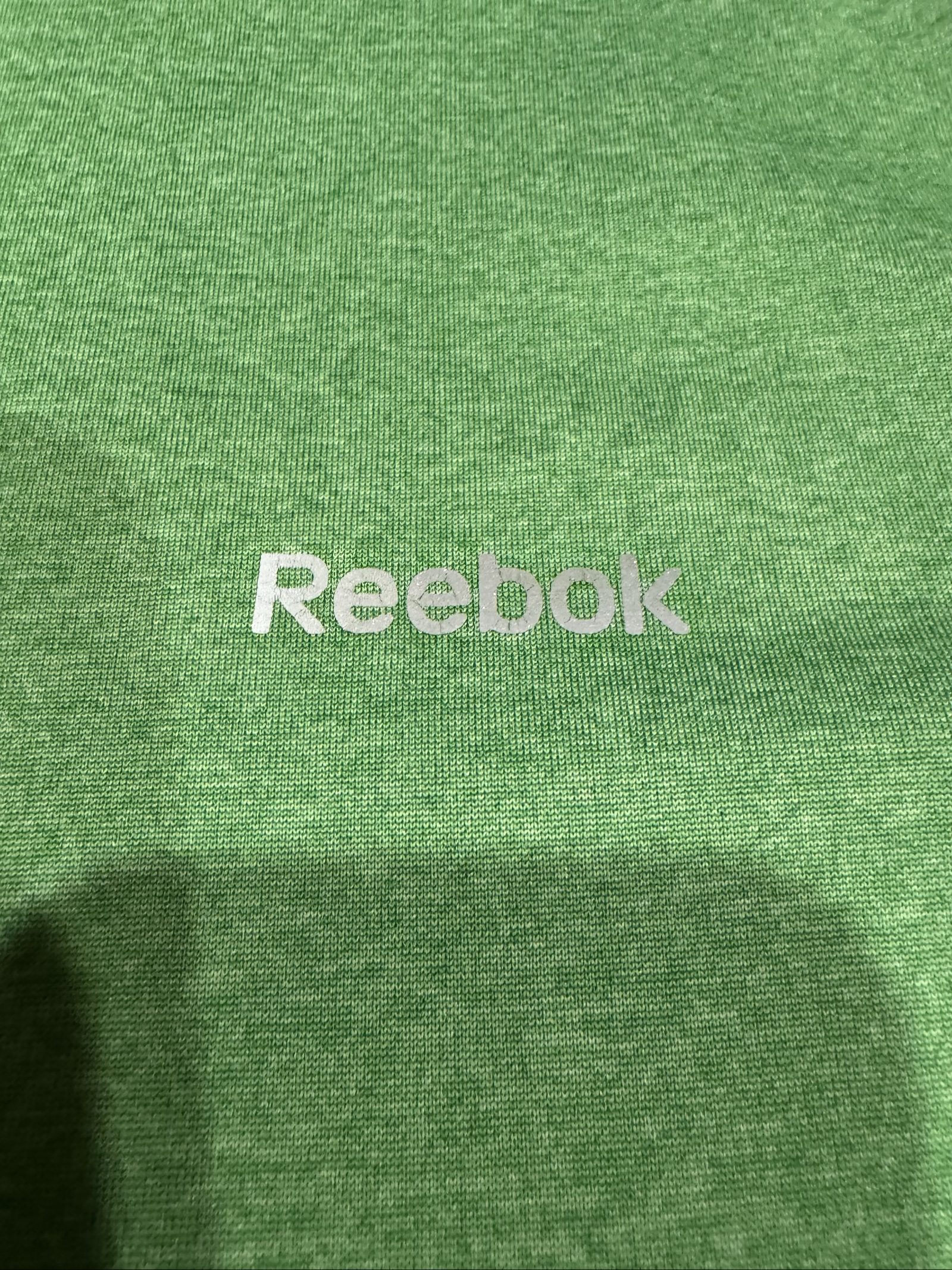 Men’s Reebok Performance Athletic T-Shirt – Green – Medium image 2