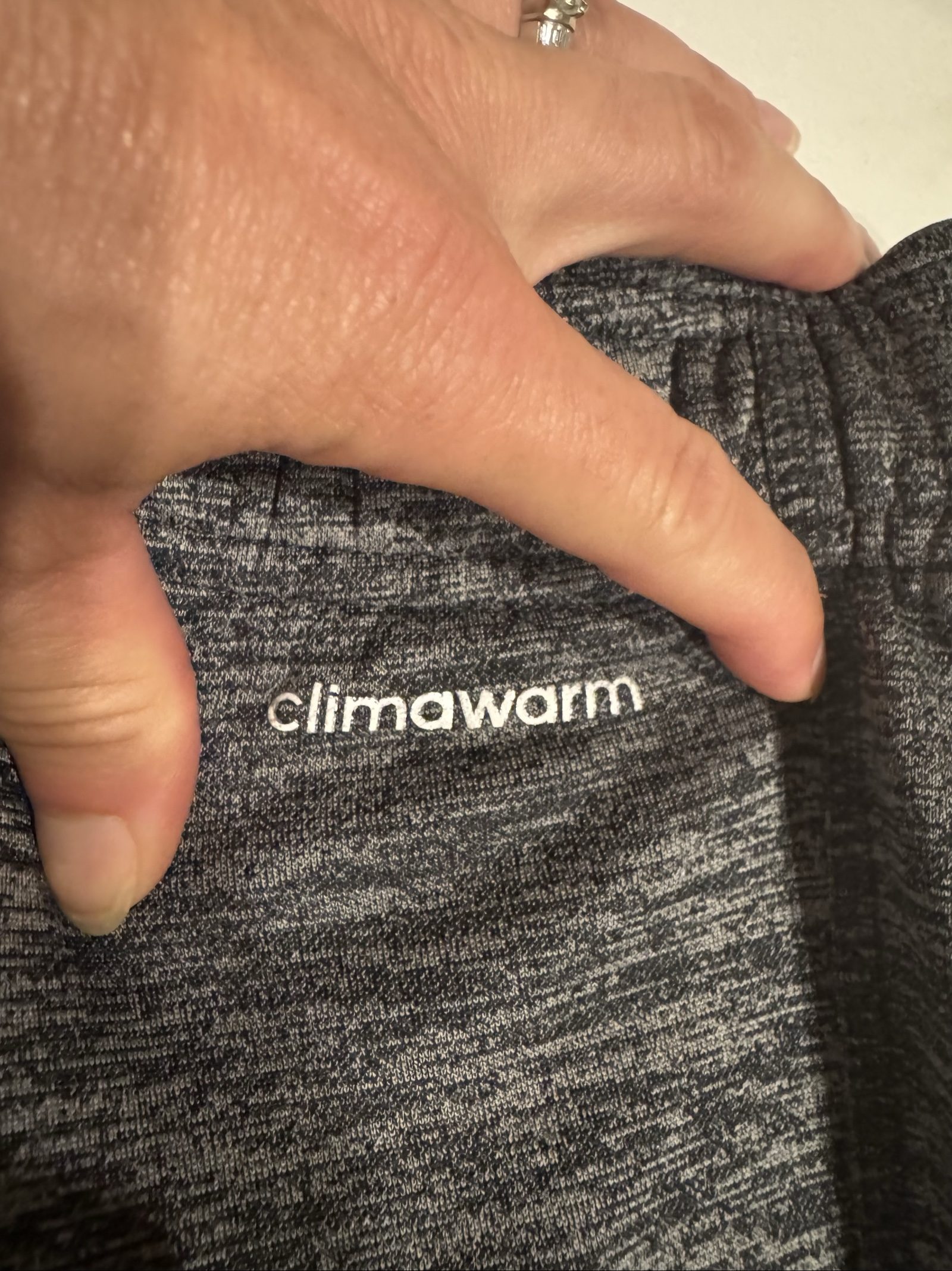 Men’s Adidas ClimaWarm 3-Stripe Athletic Sweatpants – Gray Black – Medium image 6