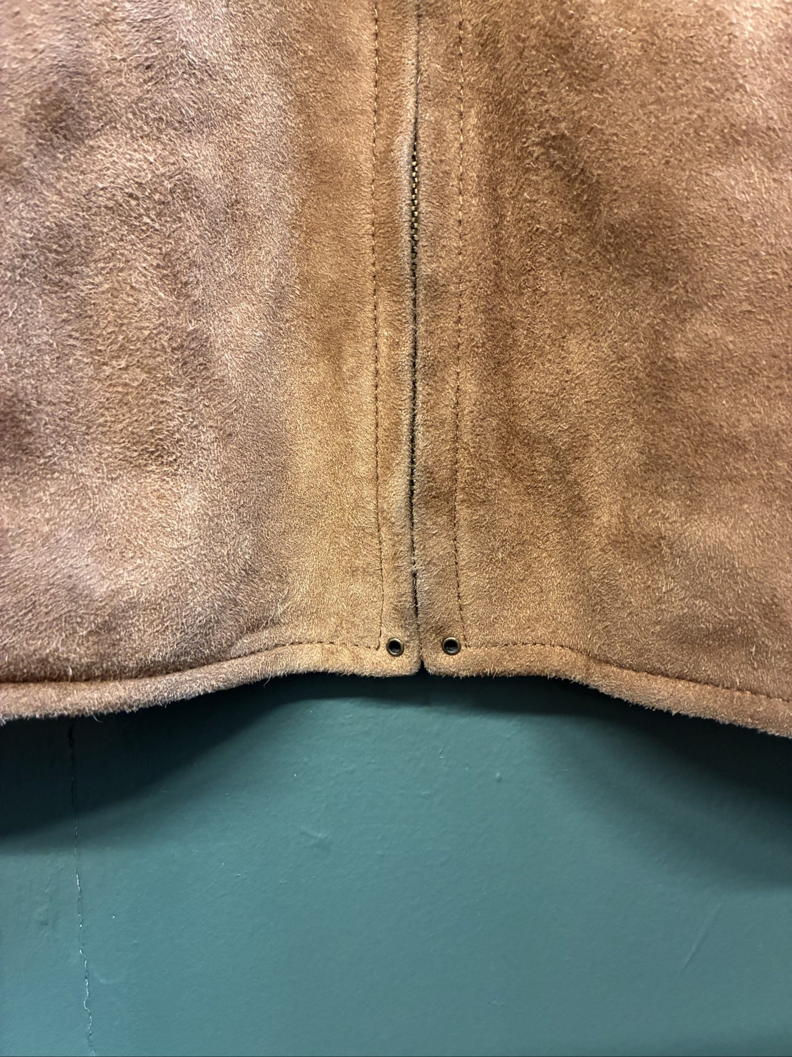 Vintage Ralph Lauren Brown Suede Zip Jacket Size 6 image 5
