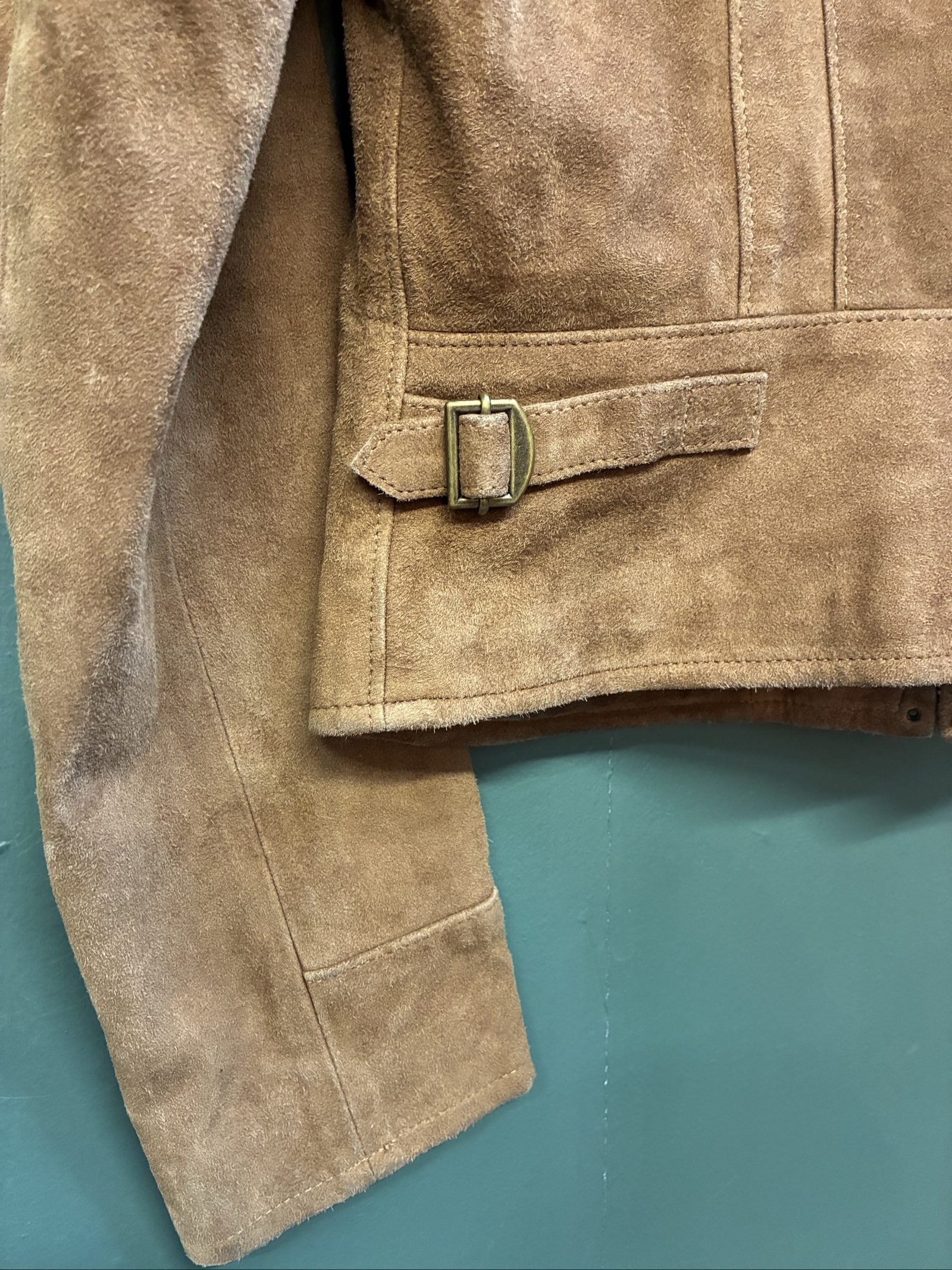 Vintage Ralph Lauren Brown Suede Zip Jacket Size 6 image 8