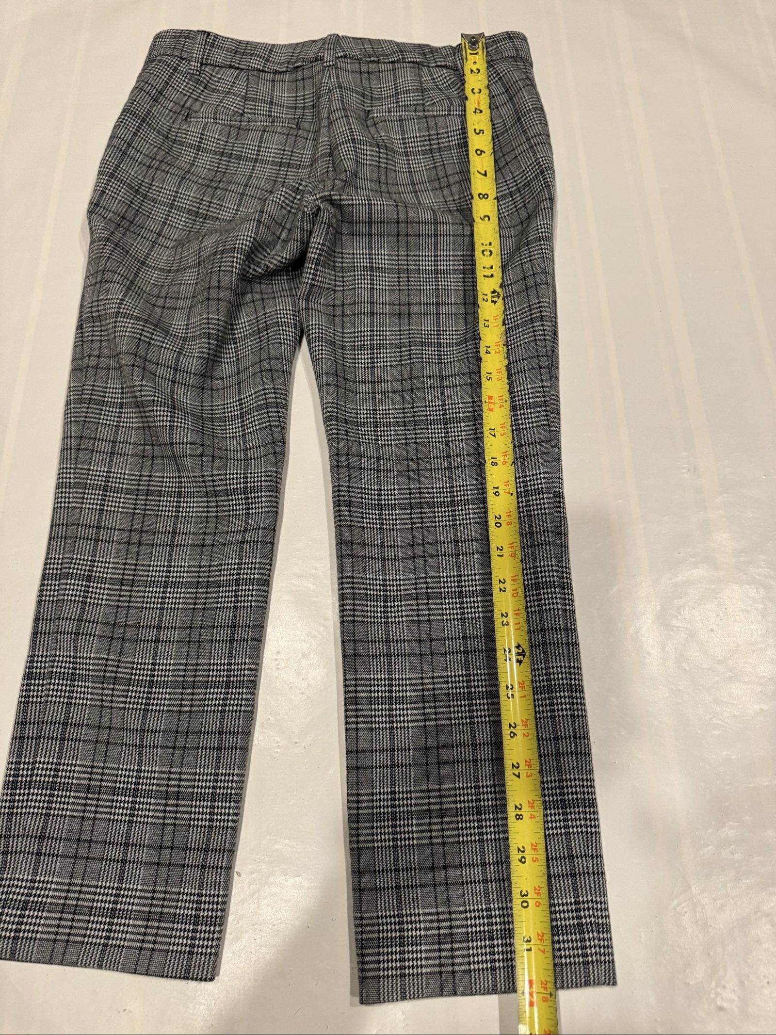 Women’s Ann Taylor Petite Plaid Dress Pants – Gray Black – 2 Petite image 7