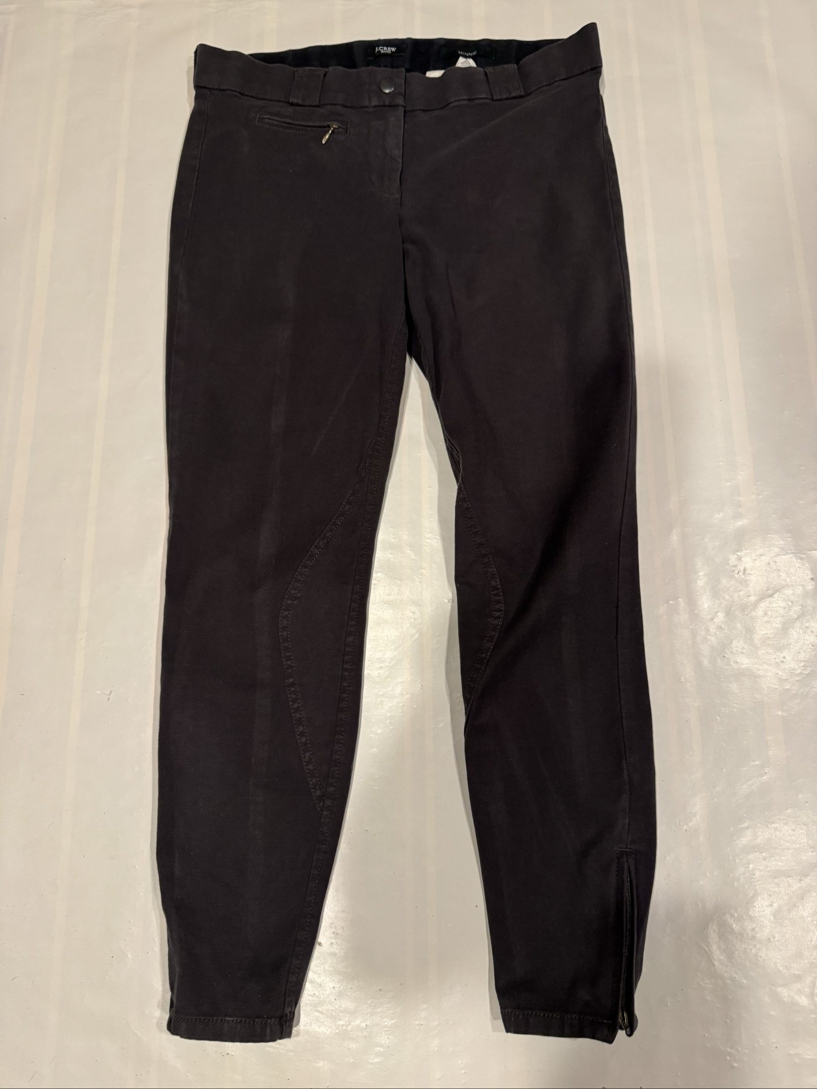 Women’s J.Crew Minnie Stretch Skinny Pants – Black – 4